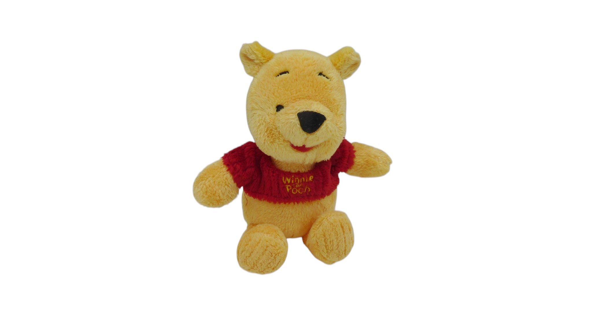 Peluche Winnie l'Ourson marron rouge - Disney 21 cm