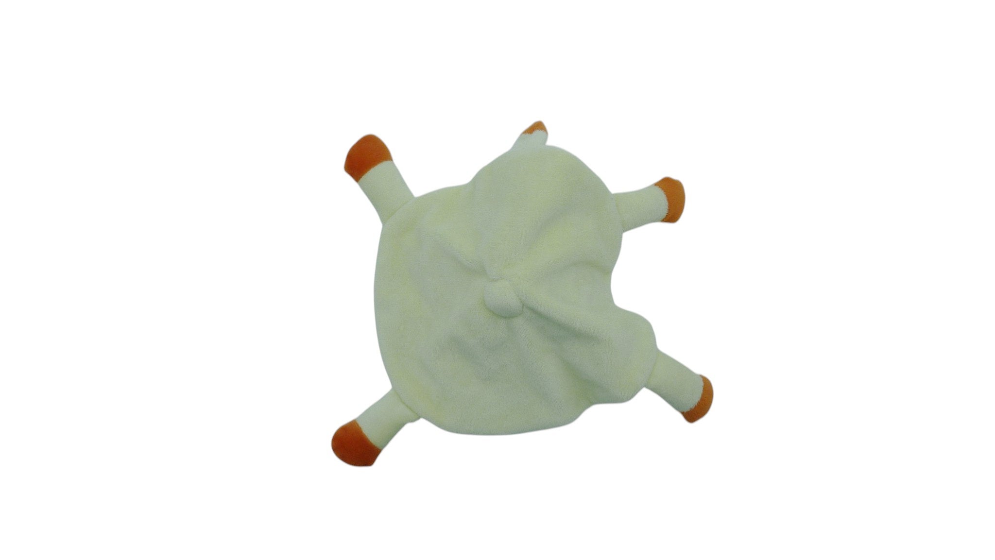Doudou cheval plat vert orange - Kimbaloo