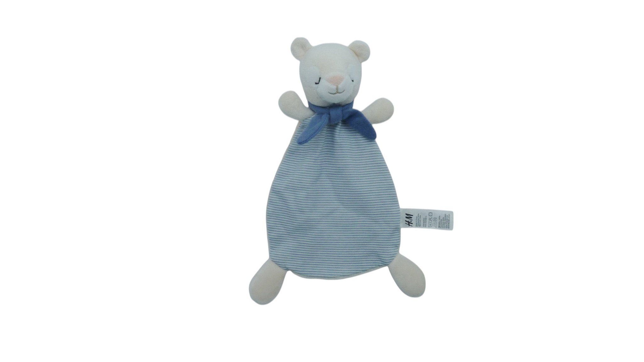 Doudou ours dormeur plat beige bleu - H&M
