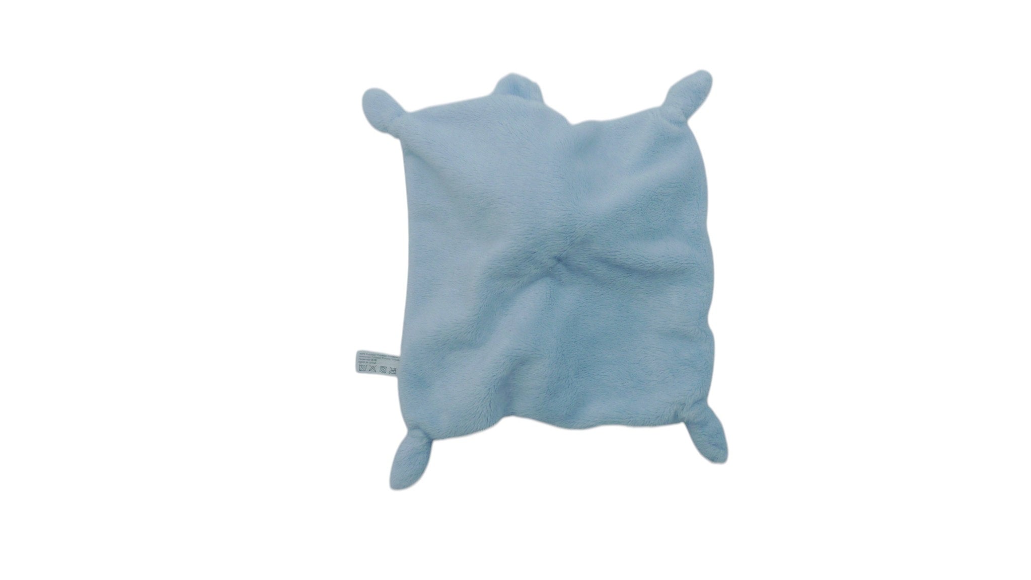 Doudou ours plat déguisé en lapin bleu - Auchan