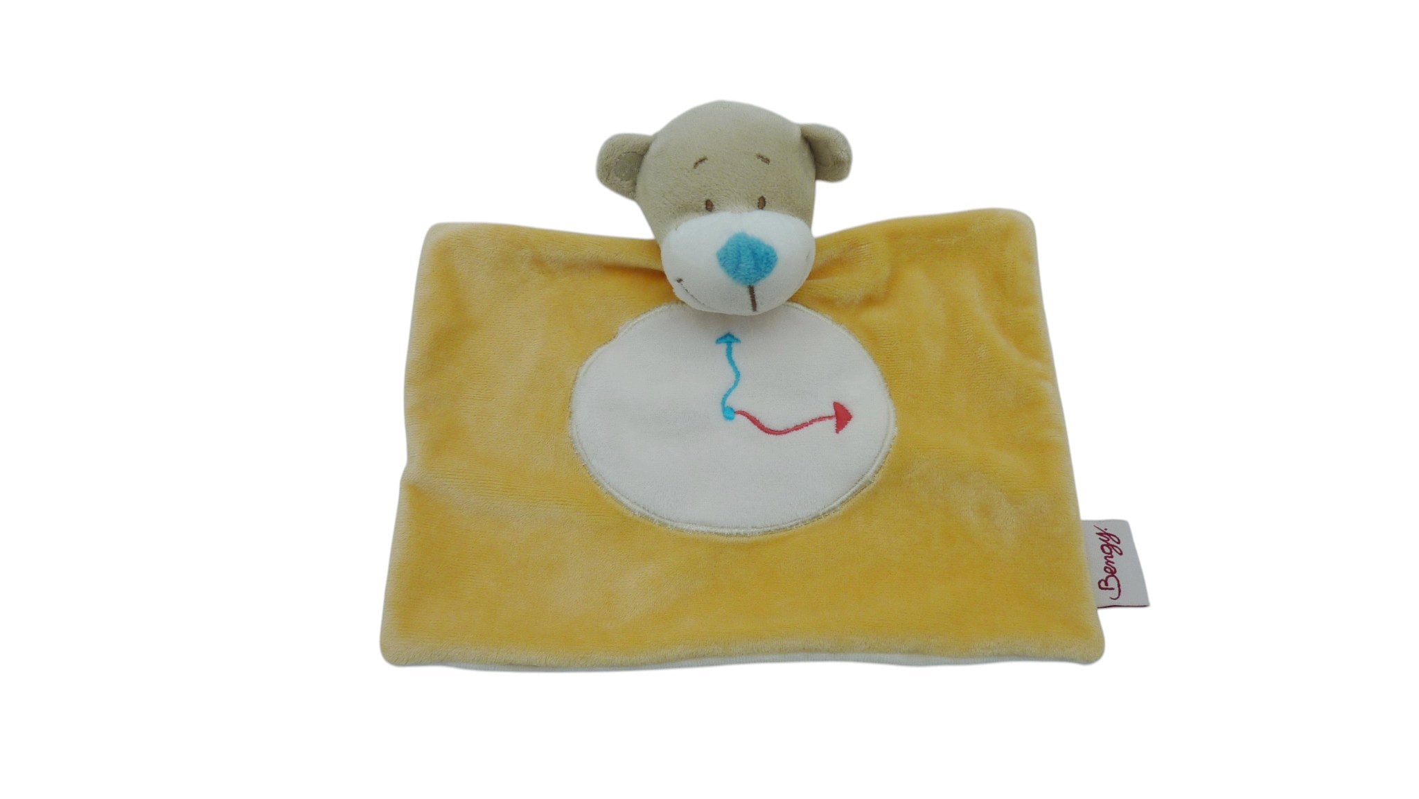 Doudou chien plat orange - Bengy