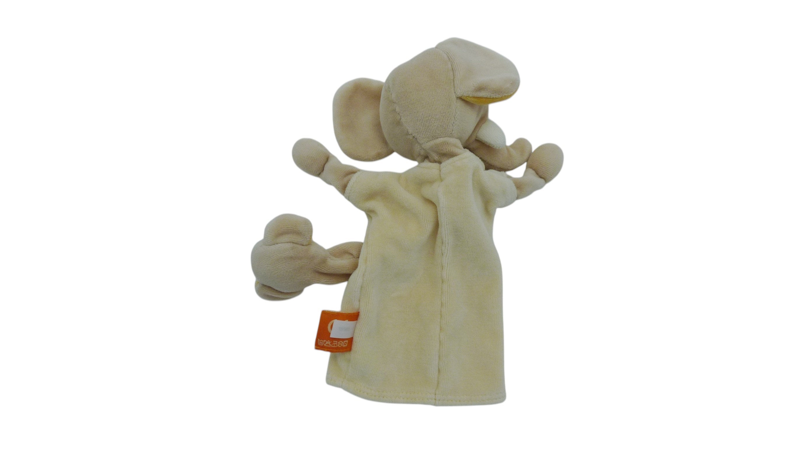 Doudou éléphant marionnette - Les Loustics - Moulin Roty 21 cm