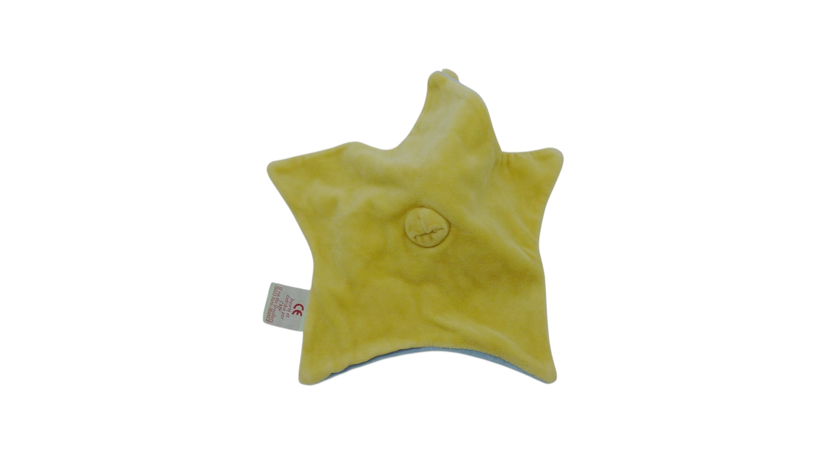 Doudou lutin plat bleu jaune - CMP