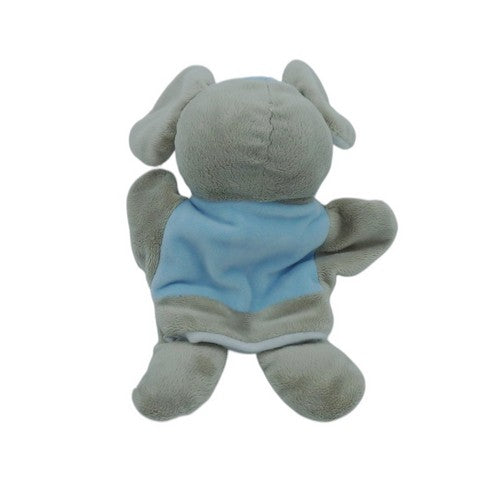 Doudou éléphant marionnette gris bleu - Maisons du Monde 24 cm