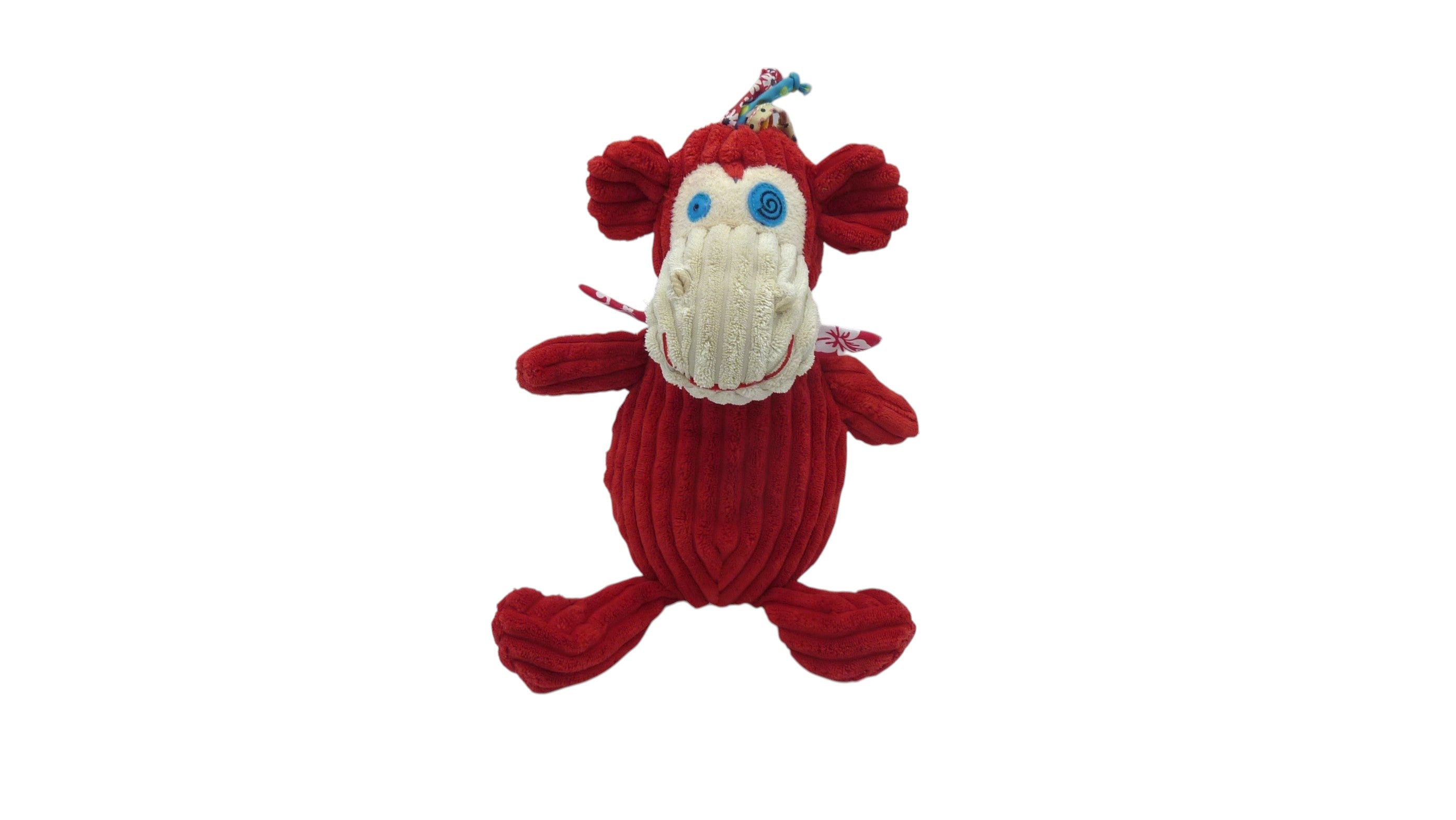 Peluche singe Bogos rouge - Les Deglingos 33 cm