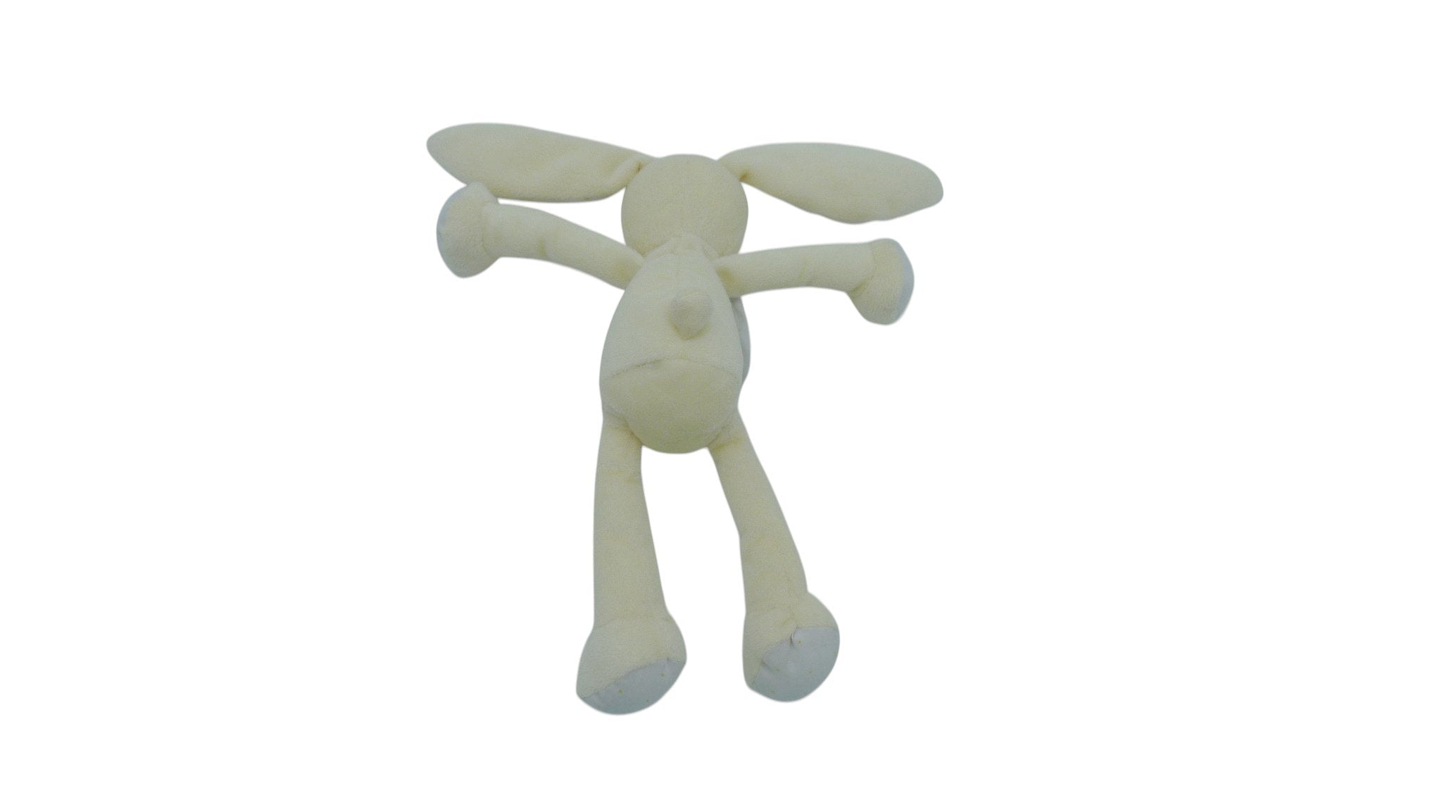 Peluche lapin jaune pâle - DMC 24 cm