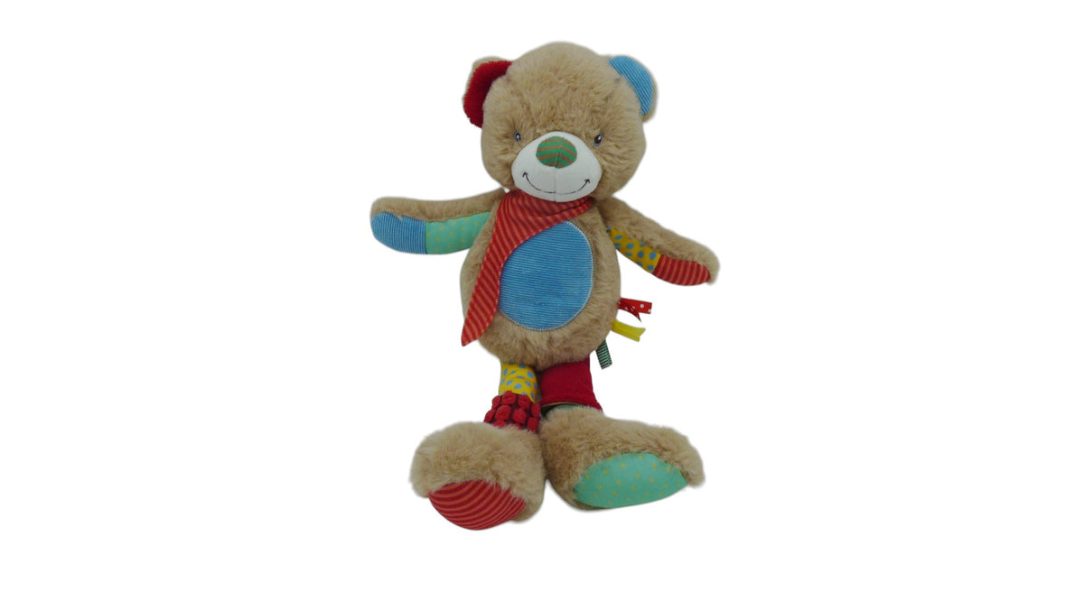 Peluche ours marron et multicolore – Nicotoy Simba Toys 40 cm