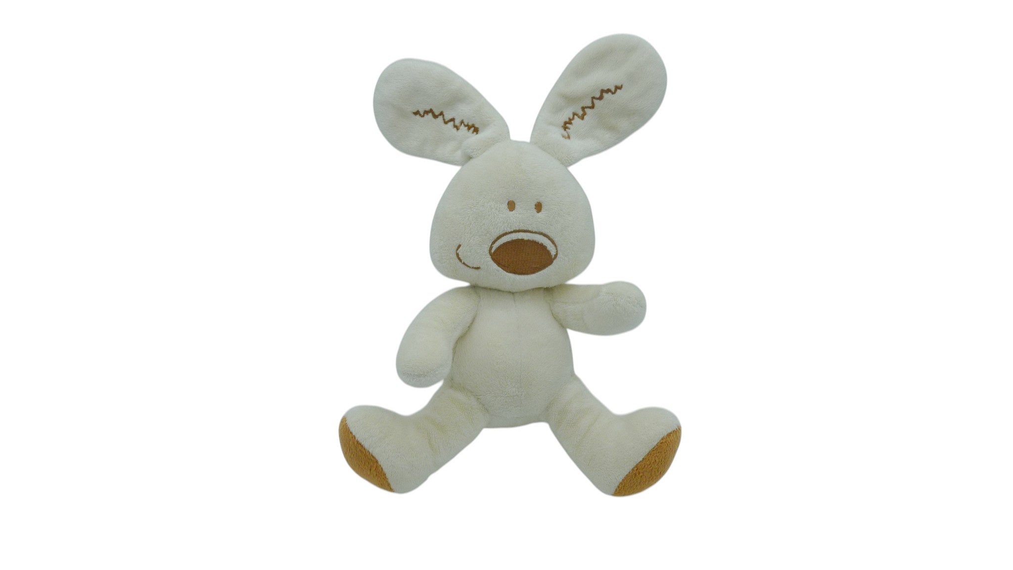 Peluche lapin crème-marron - L'Enfant Do 27 cm