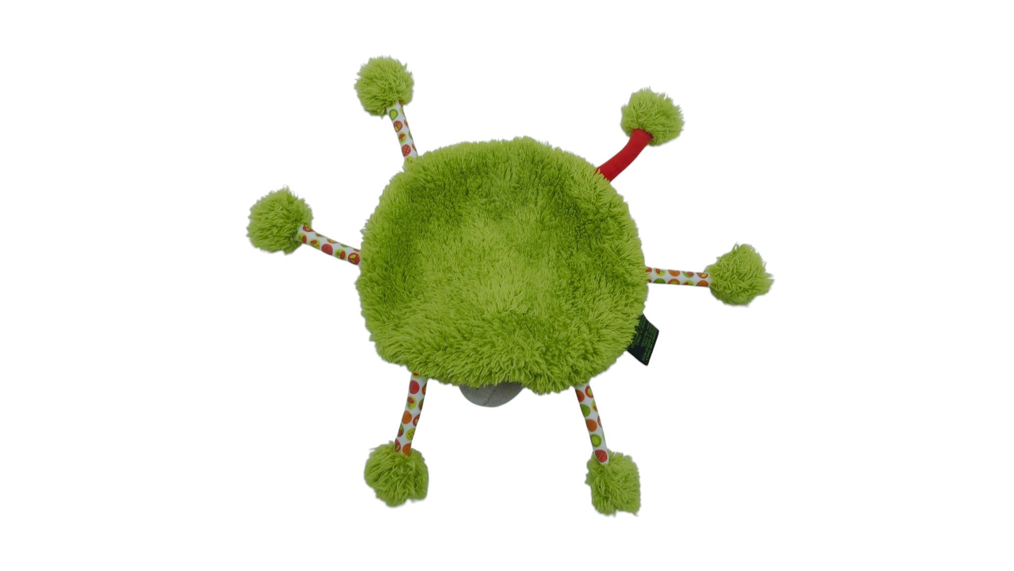 Doudou coccinelle plat vert rouge - Funky Garden
