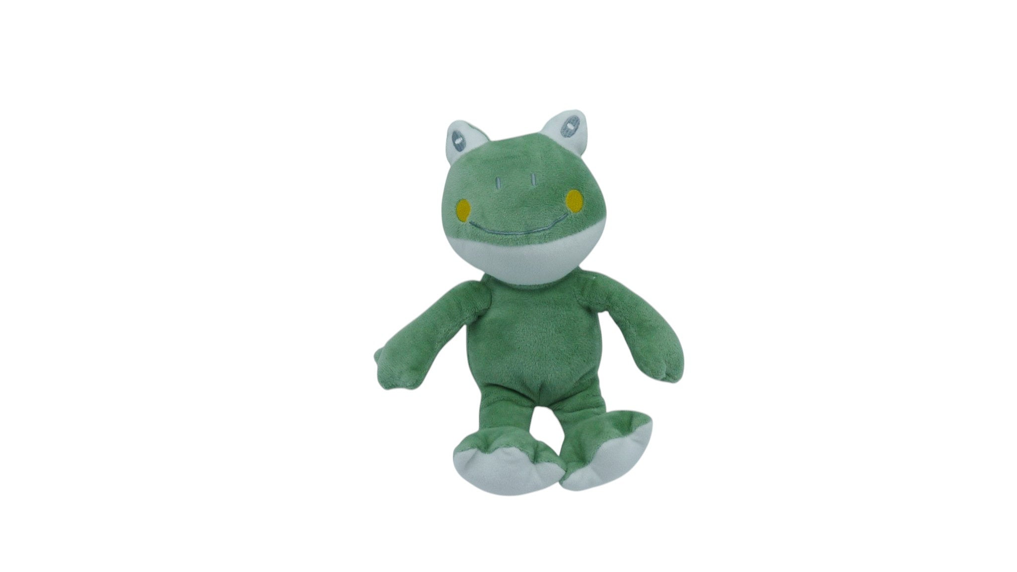 Peluche grenouille verte et blanche - Arthur et Lola 26 cm