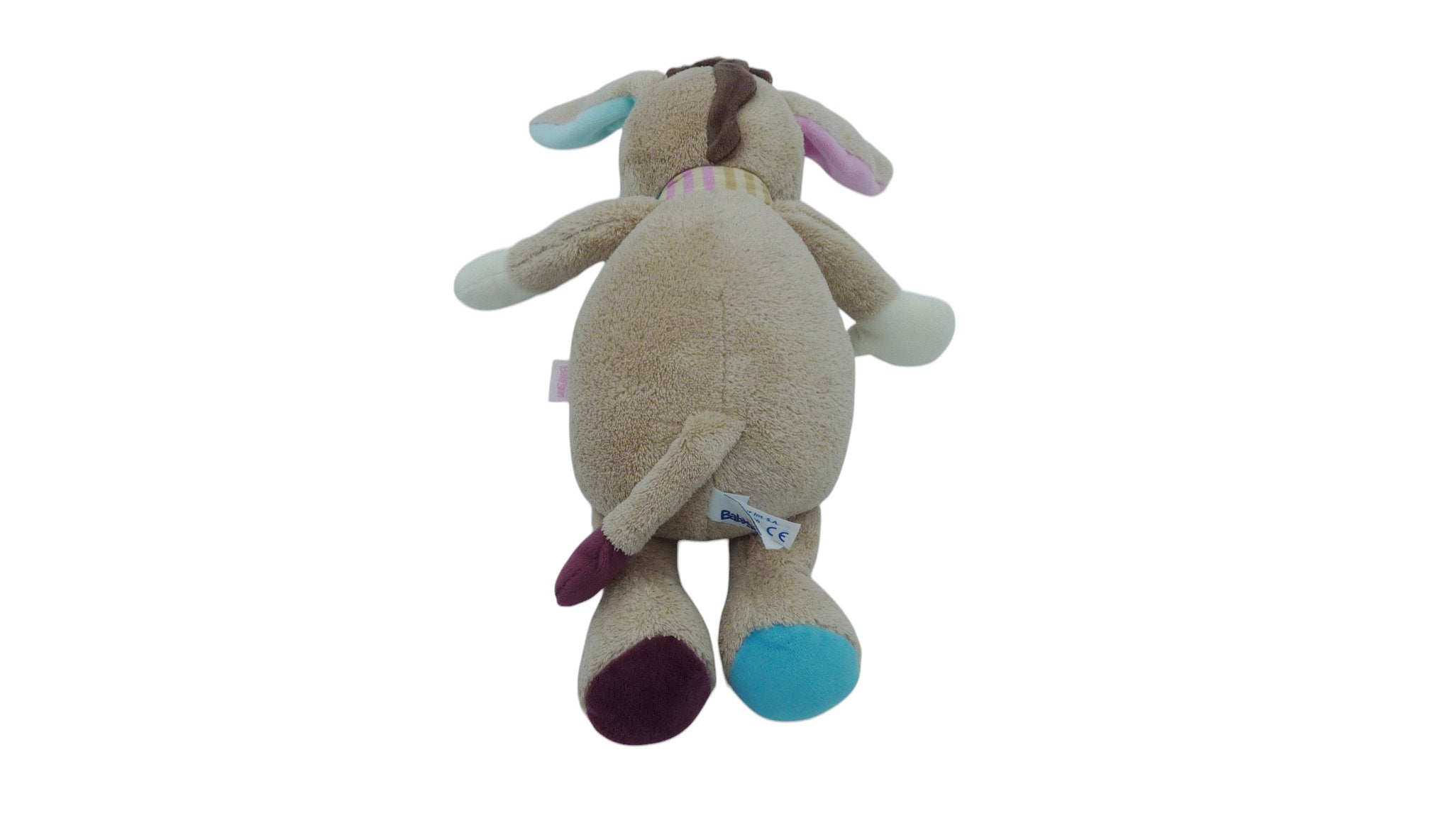 Peluche cheval multicolore - Babysun 36 cm