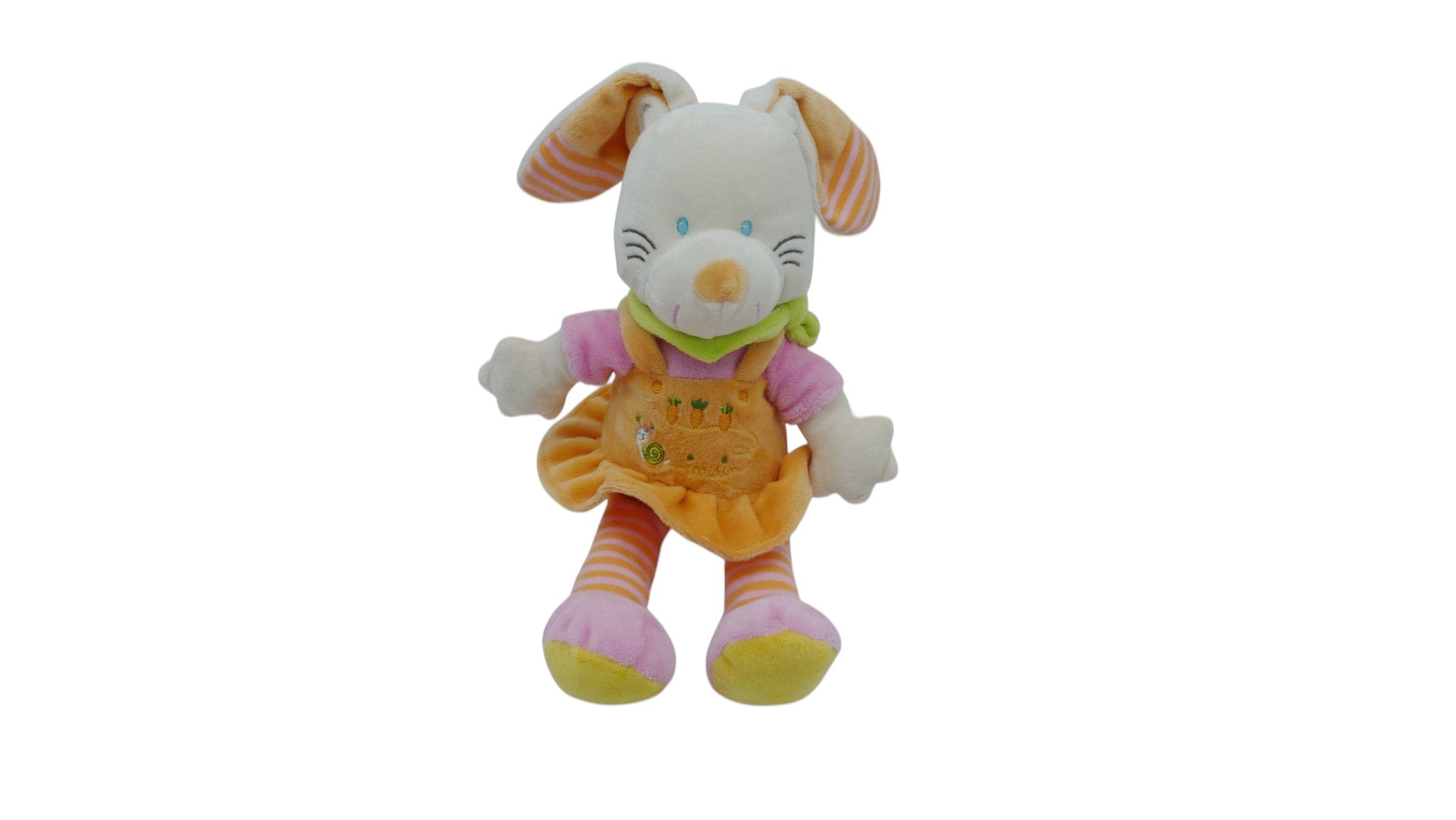 Peluche lapin orange - Nicotoy 29 cm