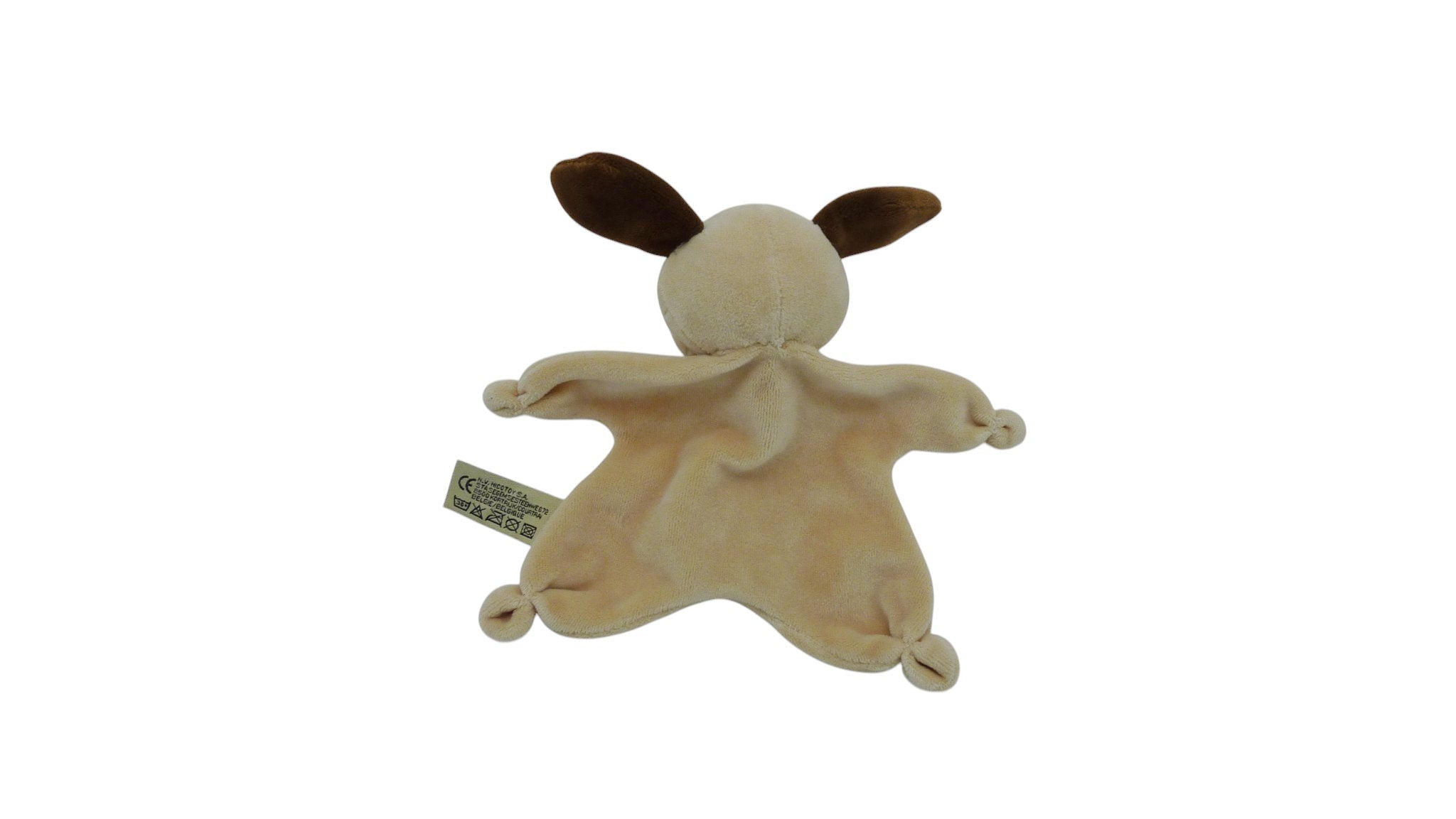 Doudou chien plat marron - Nicotoy