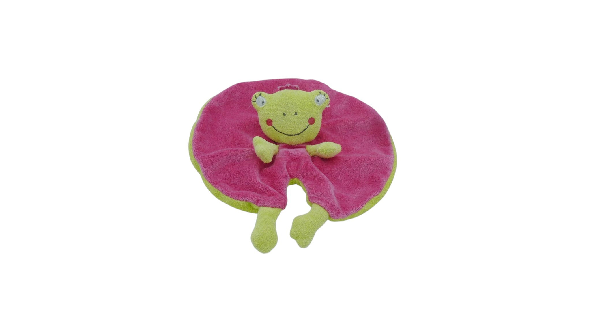 Doudou grenouille plat fuschia vert - Nicotoy Simba Dickie