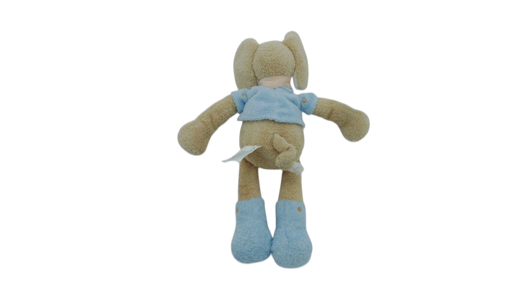 Peluche éléphant marron bleu - Nicotoy 26 cm