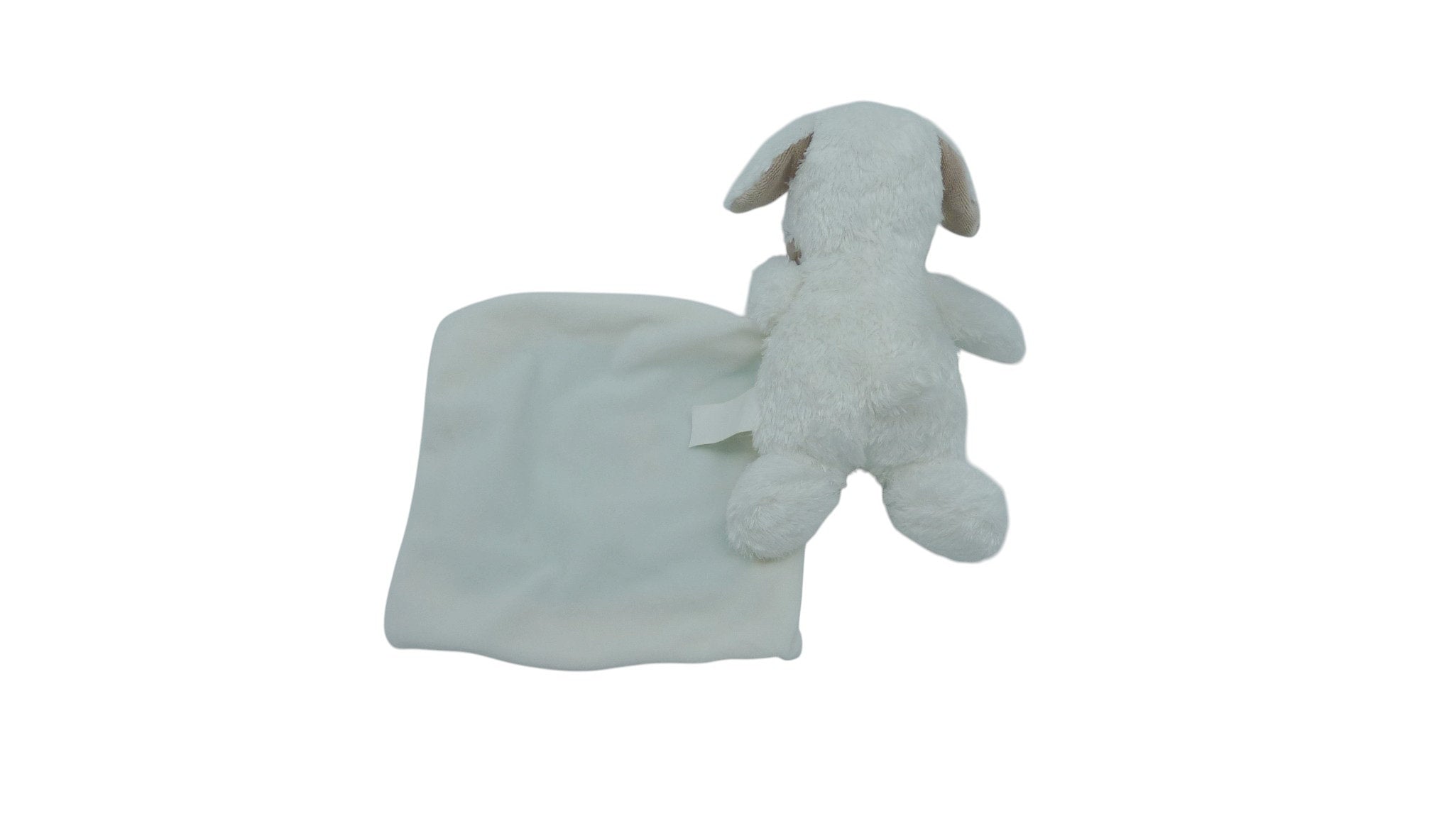 Peluche mouchoir chien blanc bleu - Nicotoy Simba Dickie 23 cm