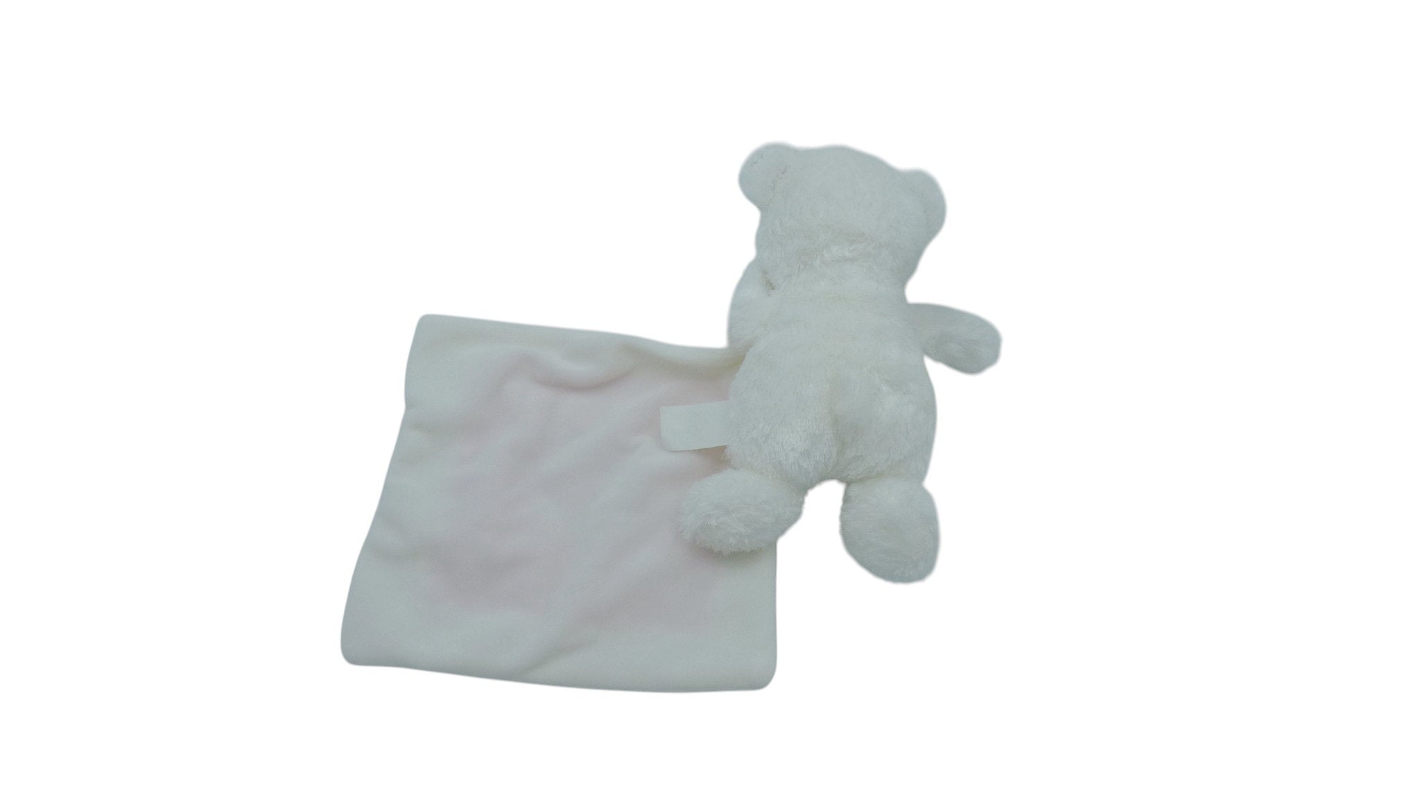 Peluche mouchoir ours blanc rose - Nicotoy Simba Dickie 22 cm
