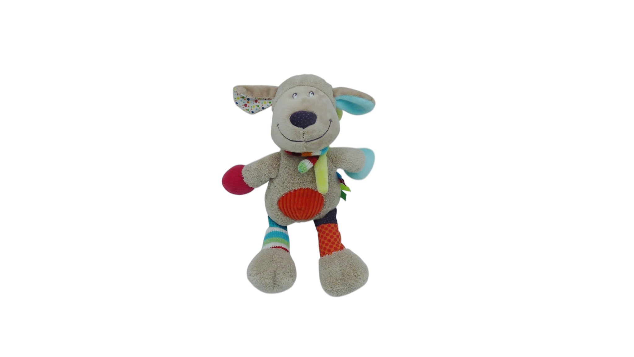 Peluche mouton multicolore - Nicotoy 29 cm