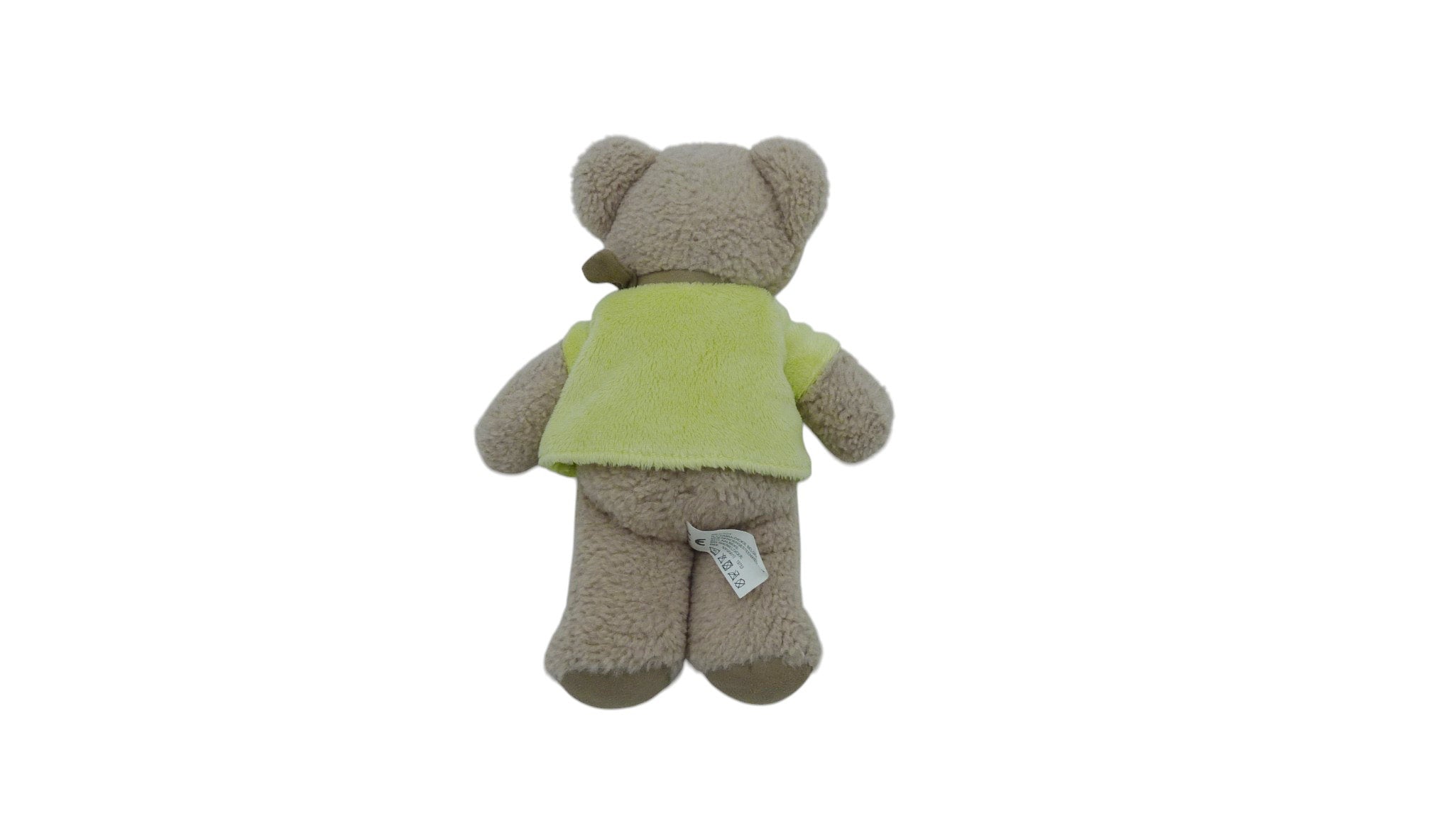 Peluche ours marron vert - Nicotoy 23 cm
