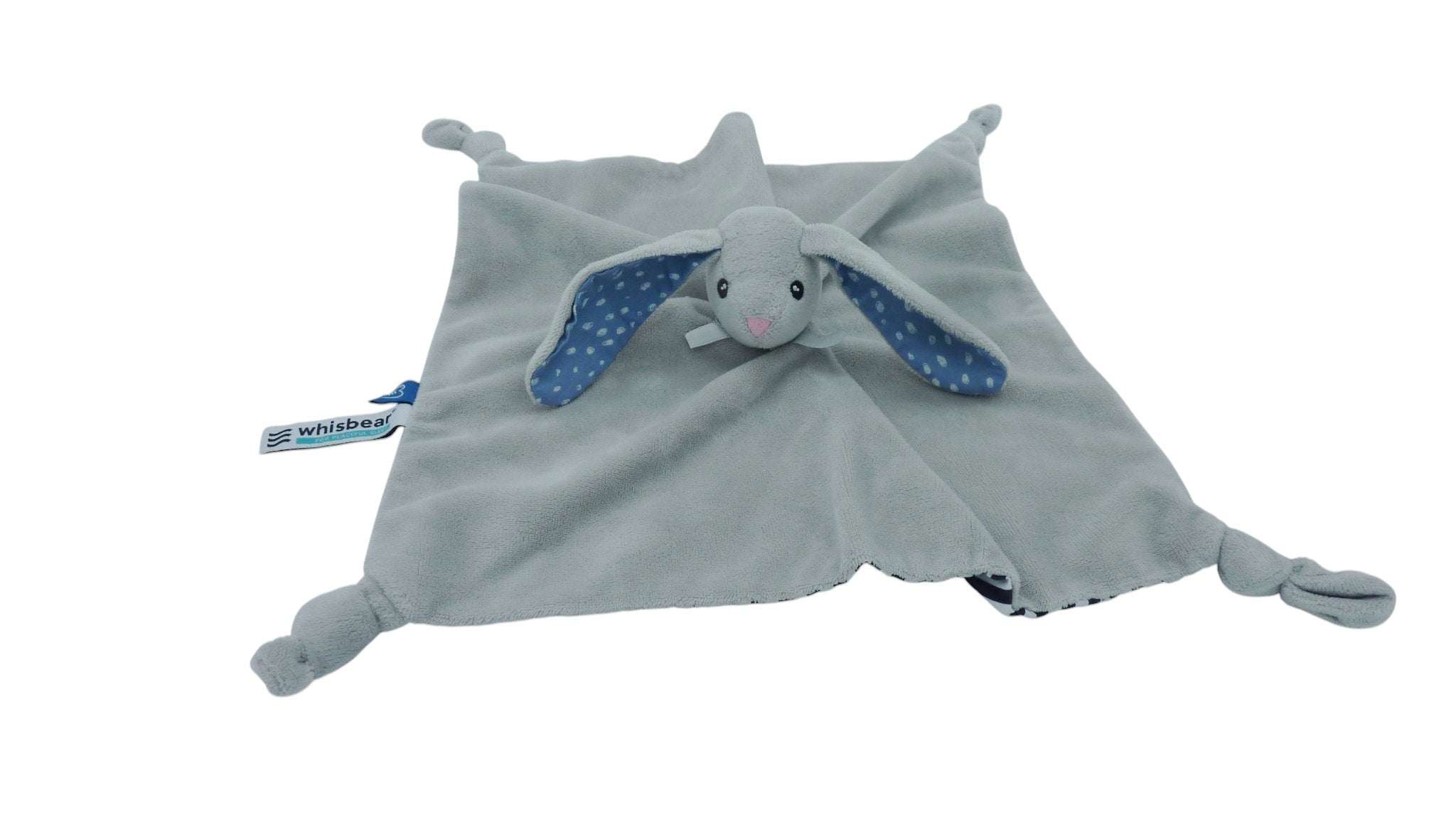 Doudou lapin plat gris - Whisbear