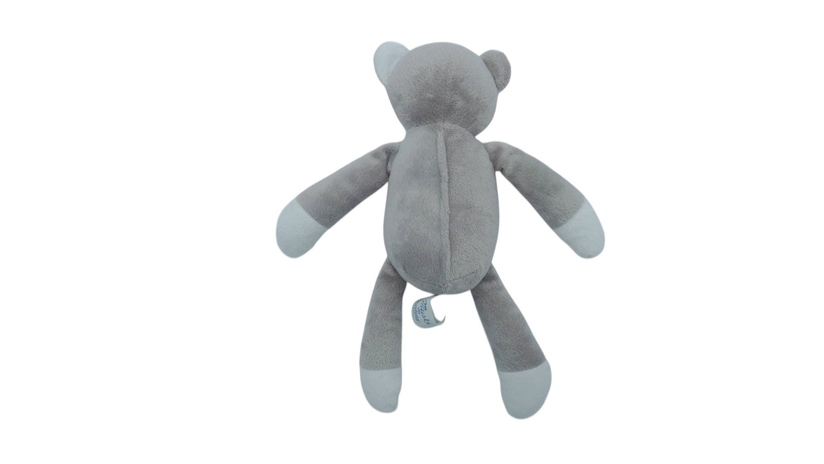 Peluche ours gris rose - Mustela 29 cm