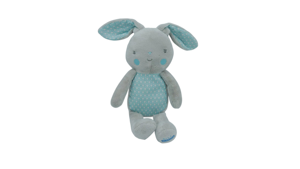 Peluche lapin gris rose - Klorane - 26 cm