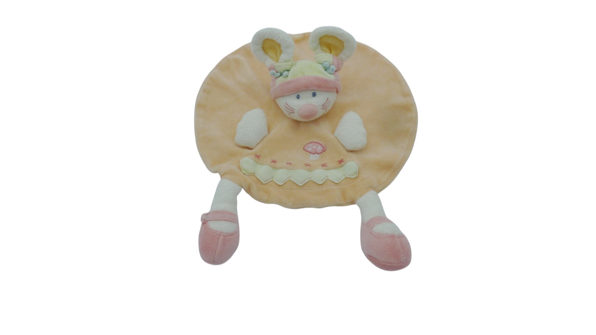 Doudou souris plat pêche - Kiabi