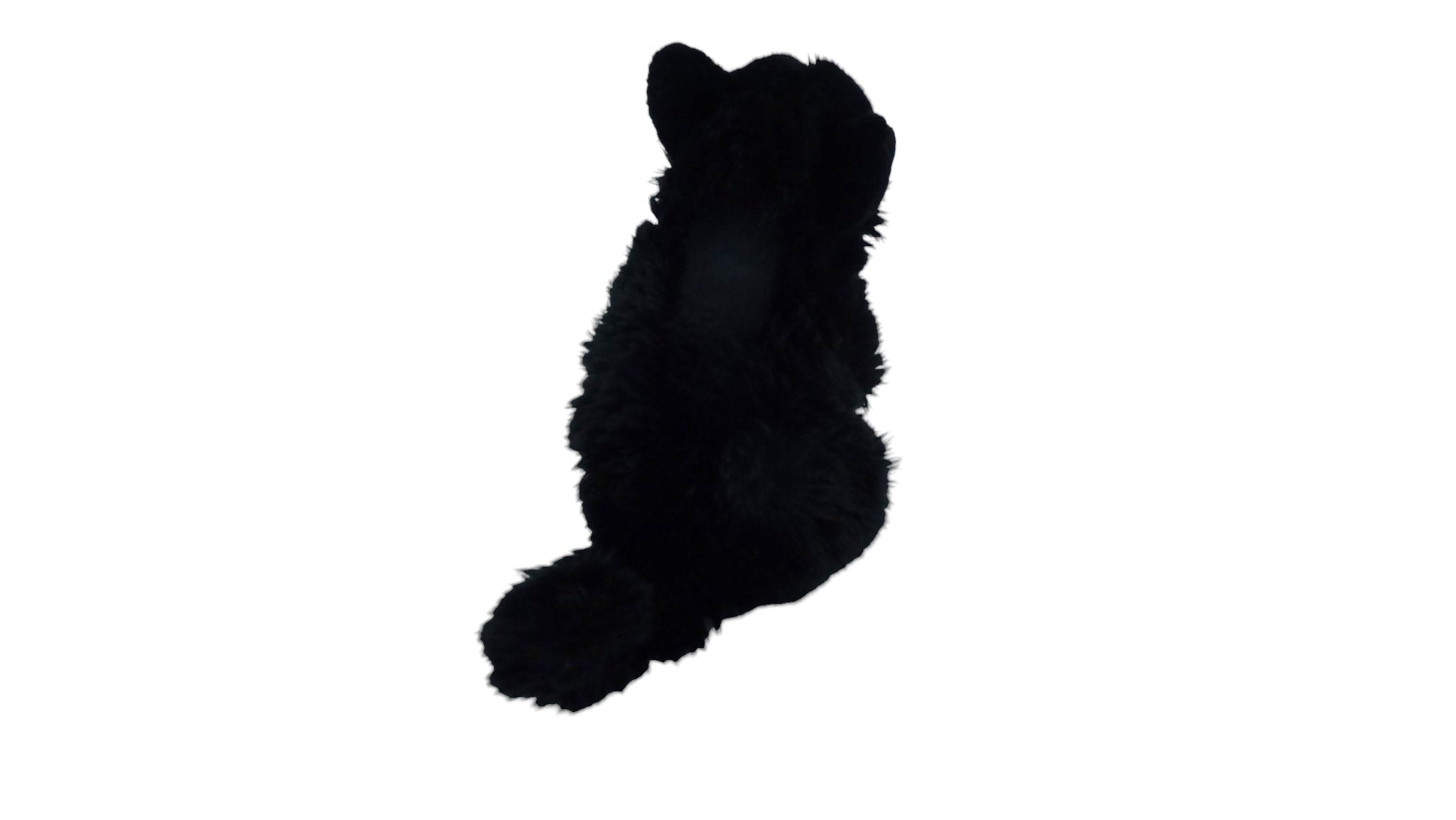 Peluche chat noir blanc - Nicotoy 24 cm