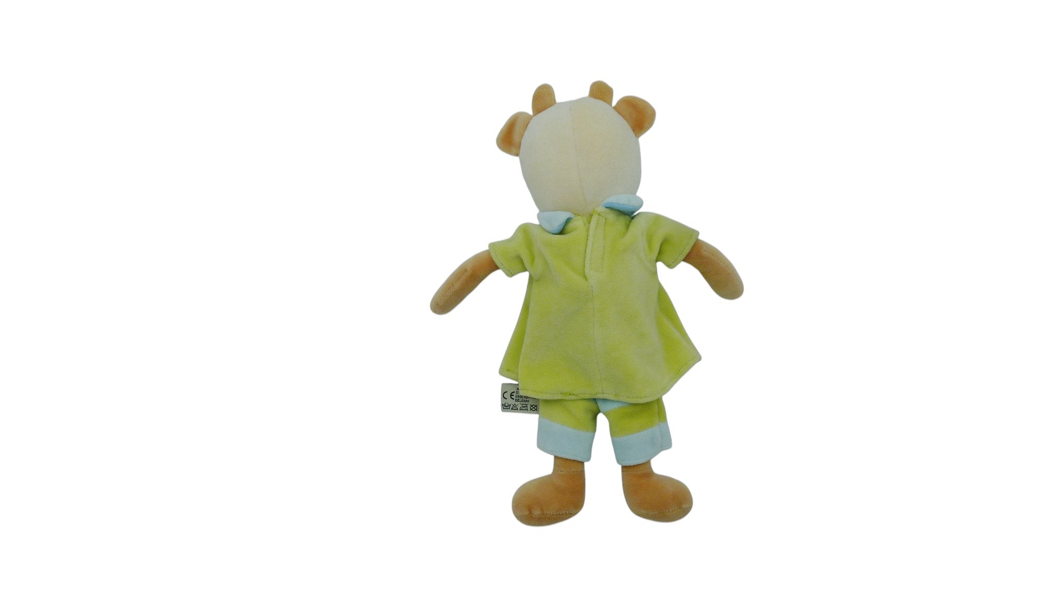 Peluche vache vert bleu - Nicotoy 33 cm