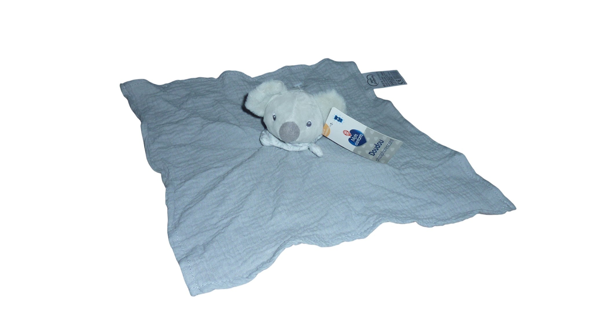 Doudou koala plat lange gris - Mots d'Enfants