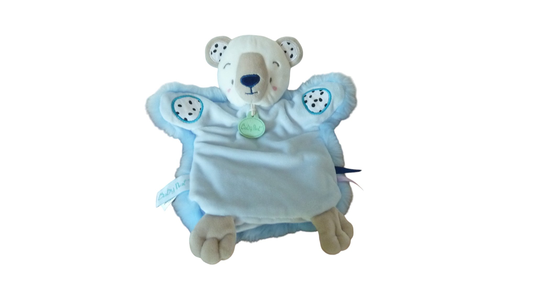 Doudou marionnette ours polaire - Neskimos - BN0398 Baby'nat