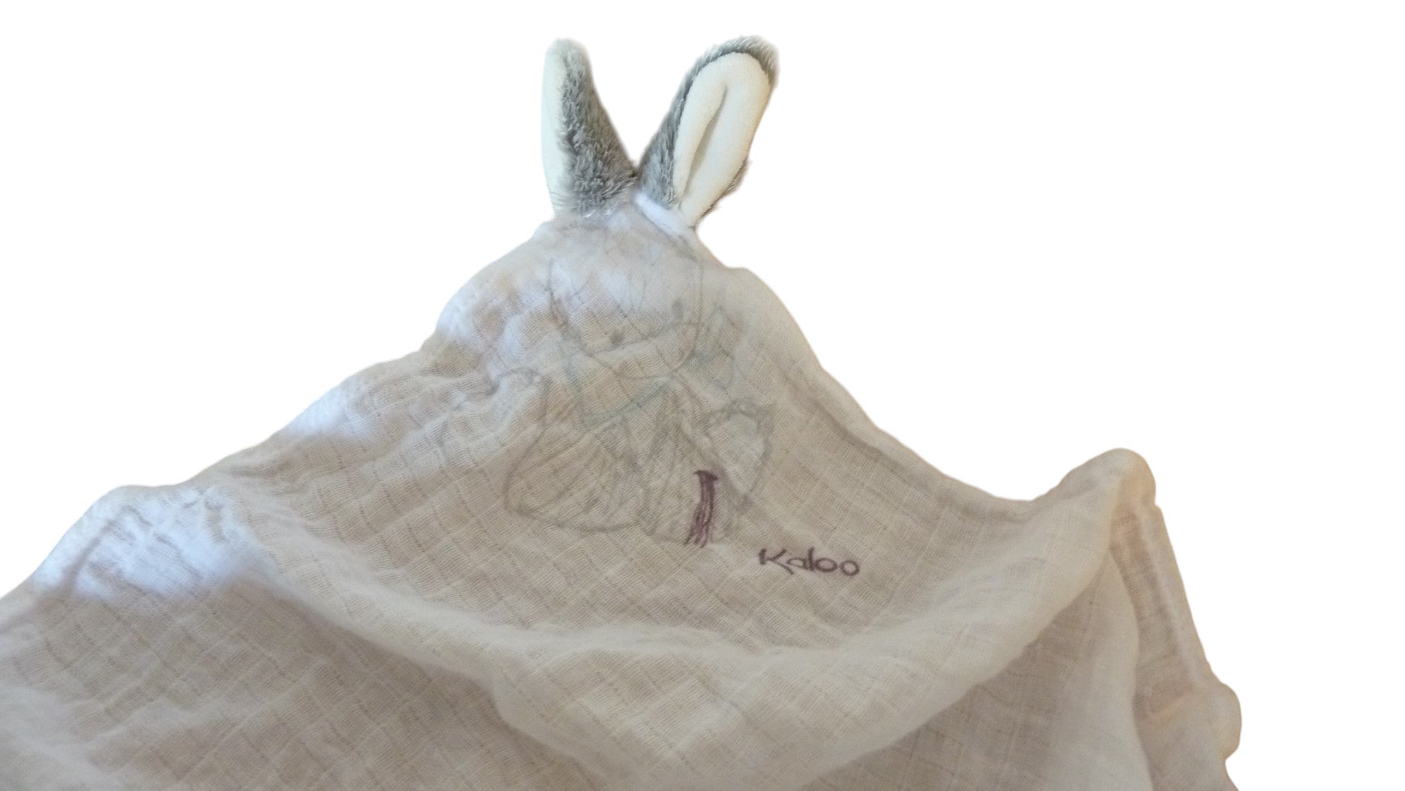 Doudou âne plat lange blanc - Kaloo