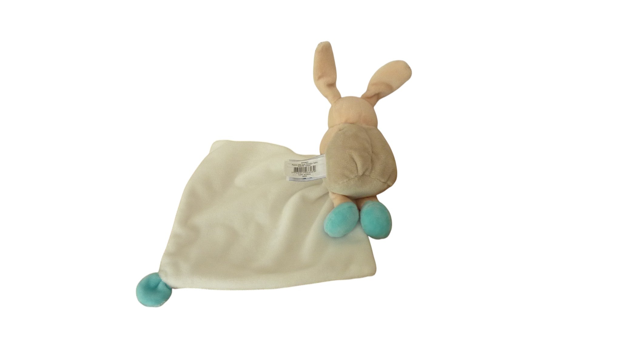 Peluche mouchoir lapin marron - Nature - BN0603 Baby'Nat
