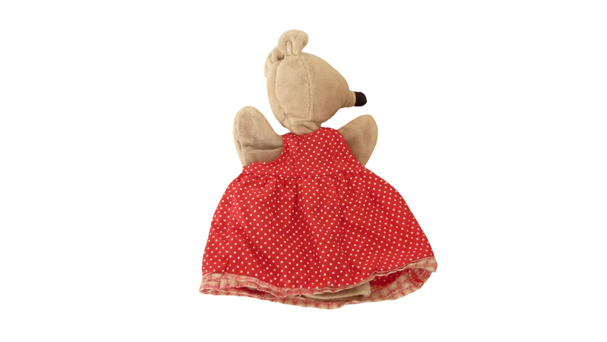 Doudou souris marionnette Nini - La Grande Famille -Moulin Roty