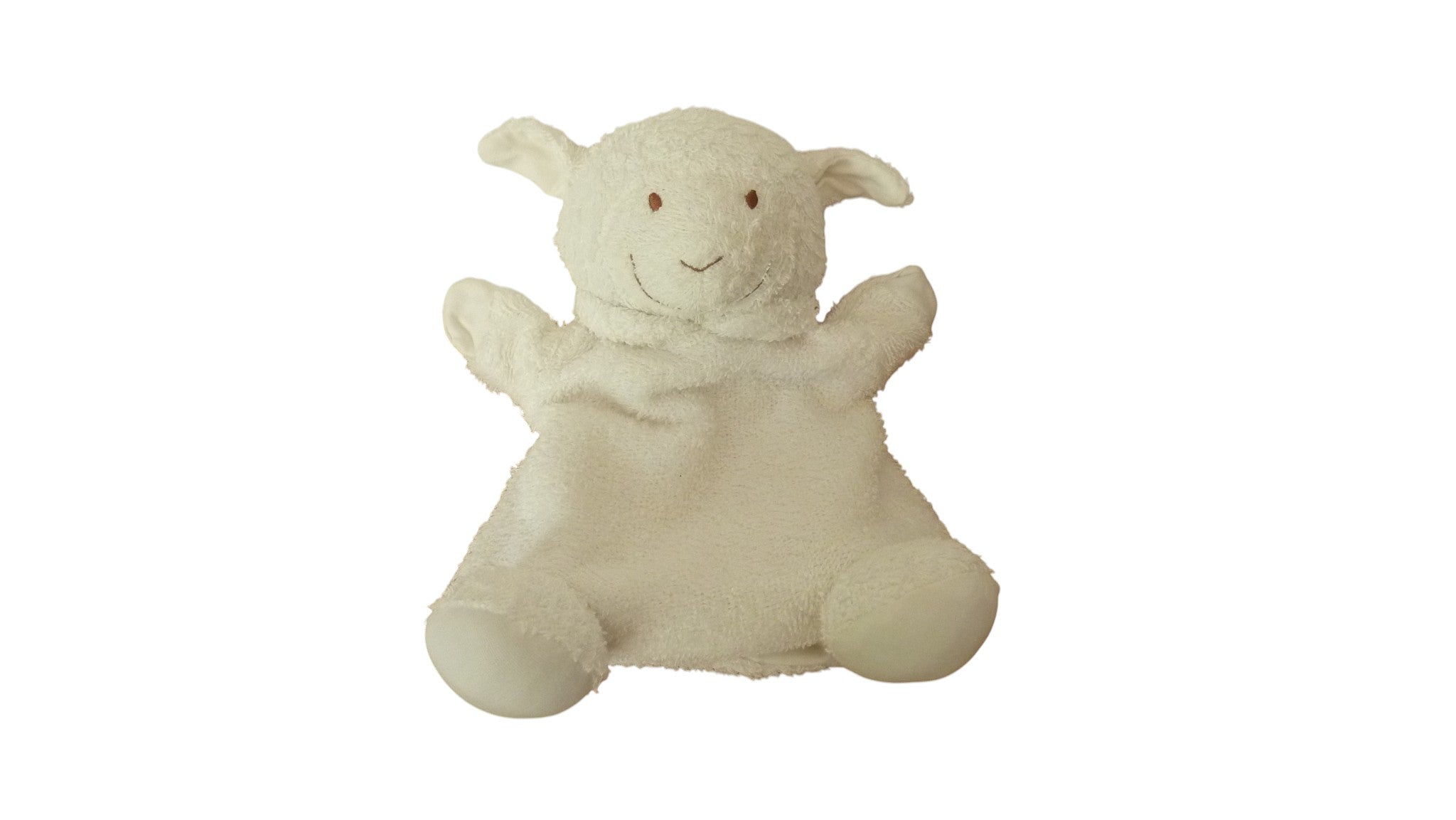 Doudou mouton marionnette blanc - Alana