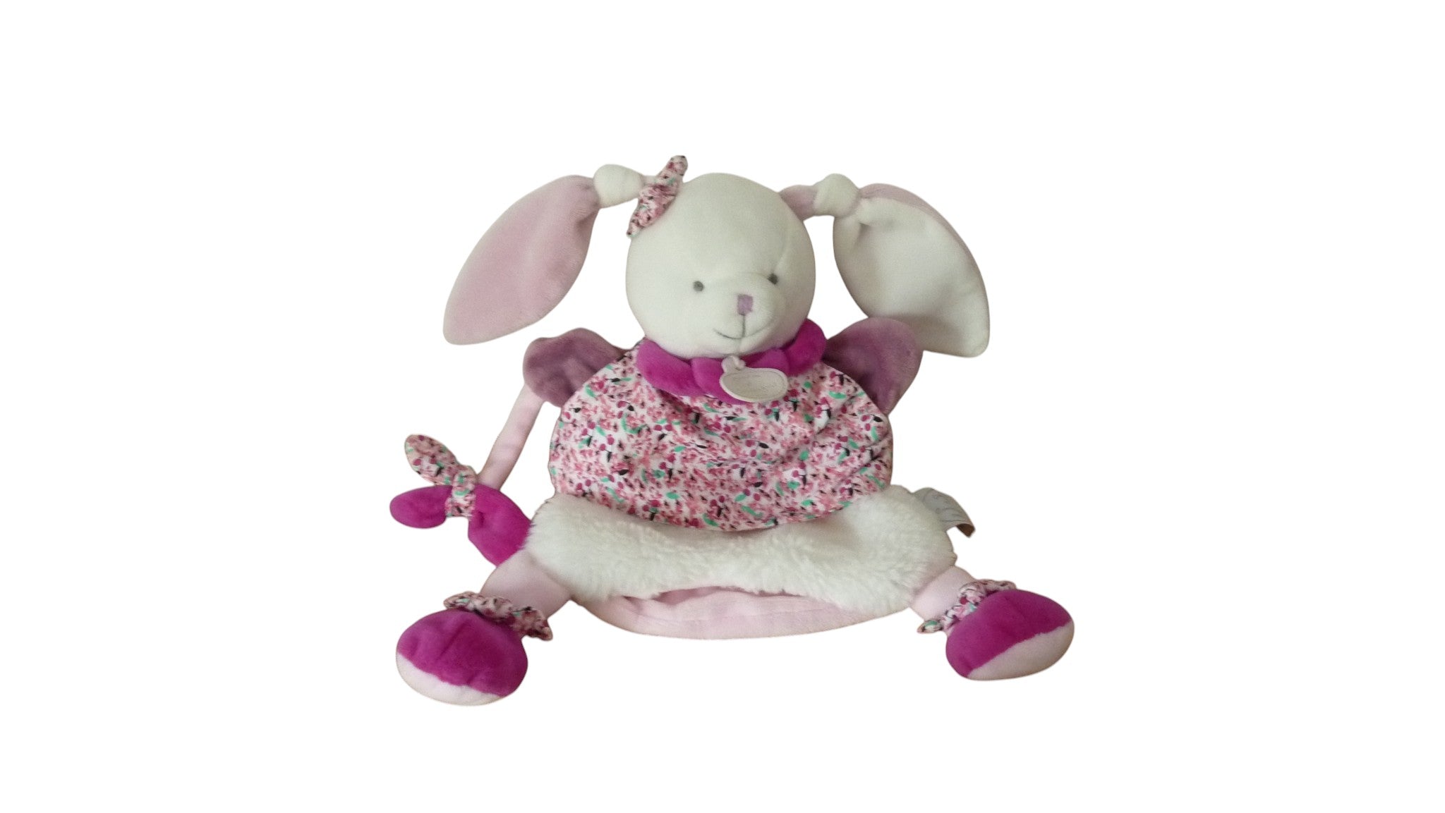 Doudou lapin marionnette Cerise DC3080 Doudou et Compagnie