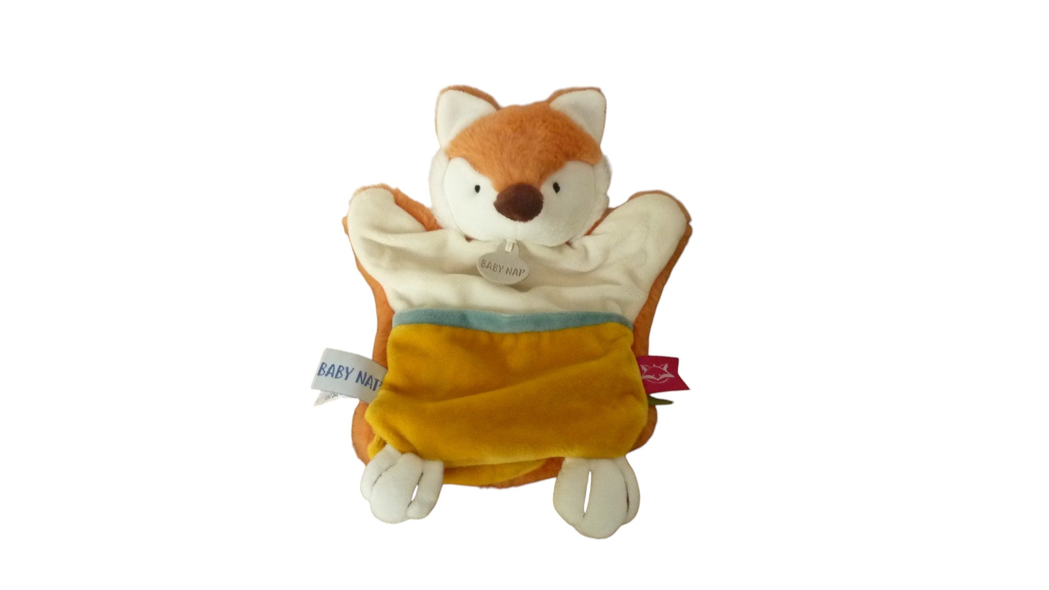 Doudou renard marionnette orange - Douceurs d'Automne - BN0548 Baby'Nat