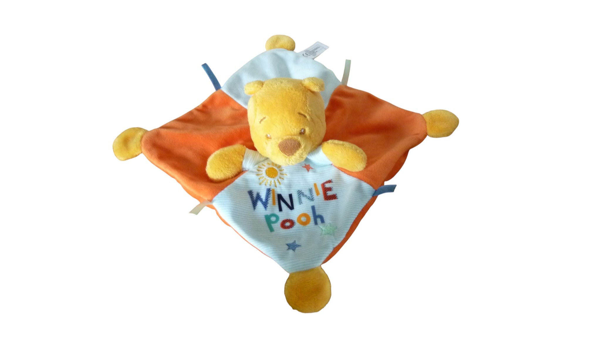 Doudou Winnie l'Ourson plat orange - Disney