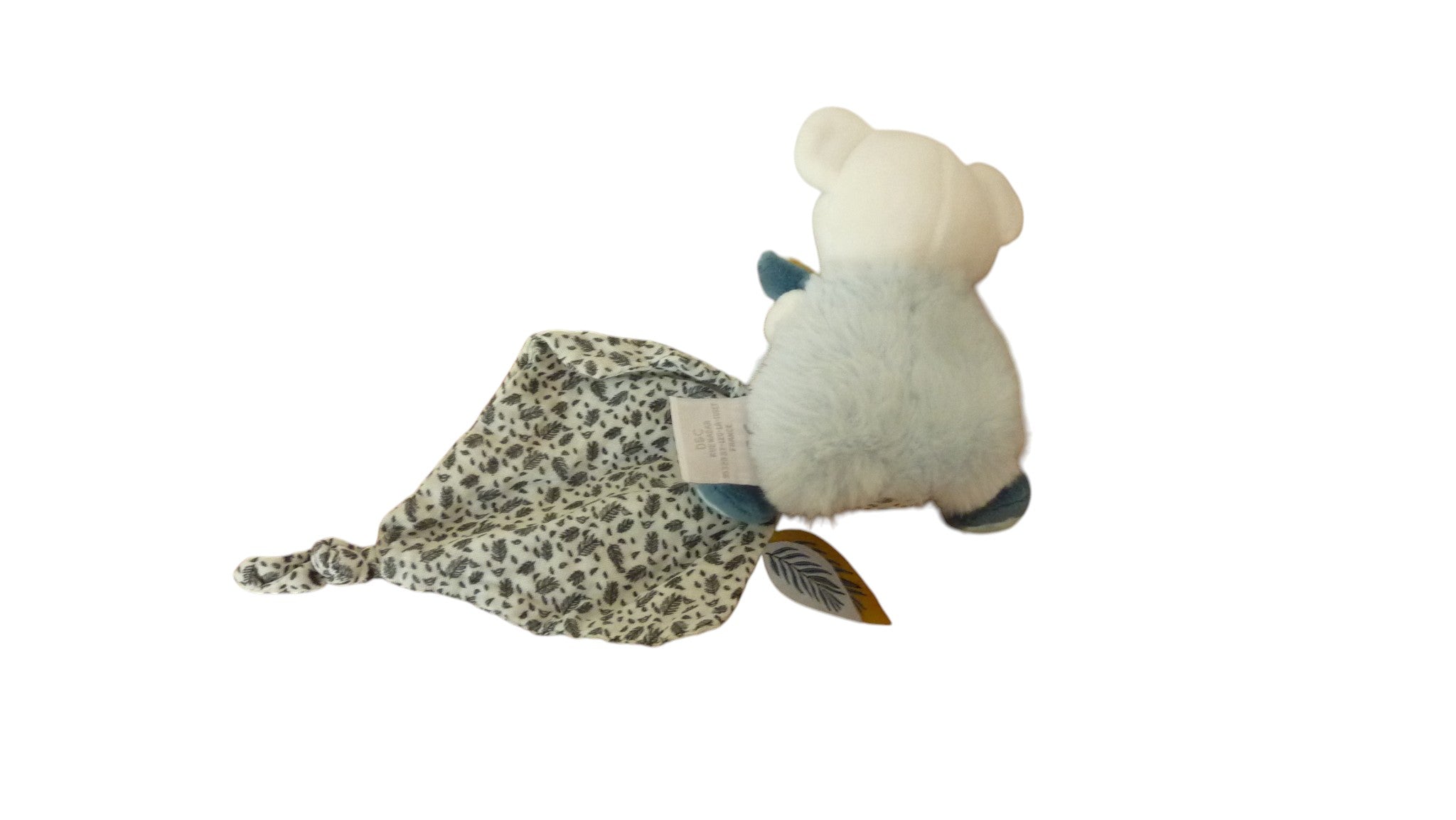 Peluche mouchoir koala bleu vert - Yoca le koala - DC3667 Doudou et Compagnie
