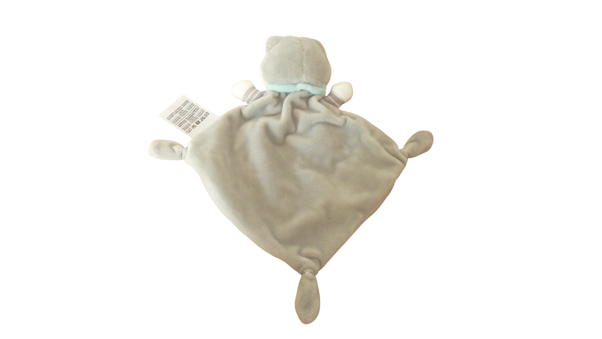 Doudou raton laveur plat gris - Mots d'Enfants