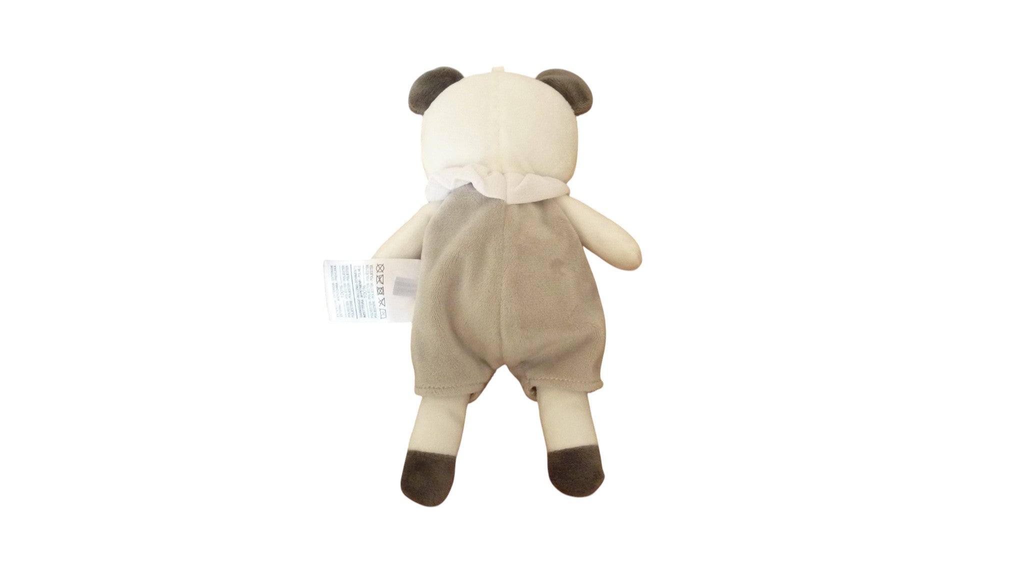 Peluche panda gris blanc - Mots d'Enfants 27 cm