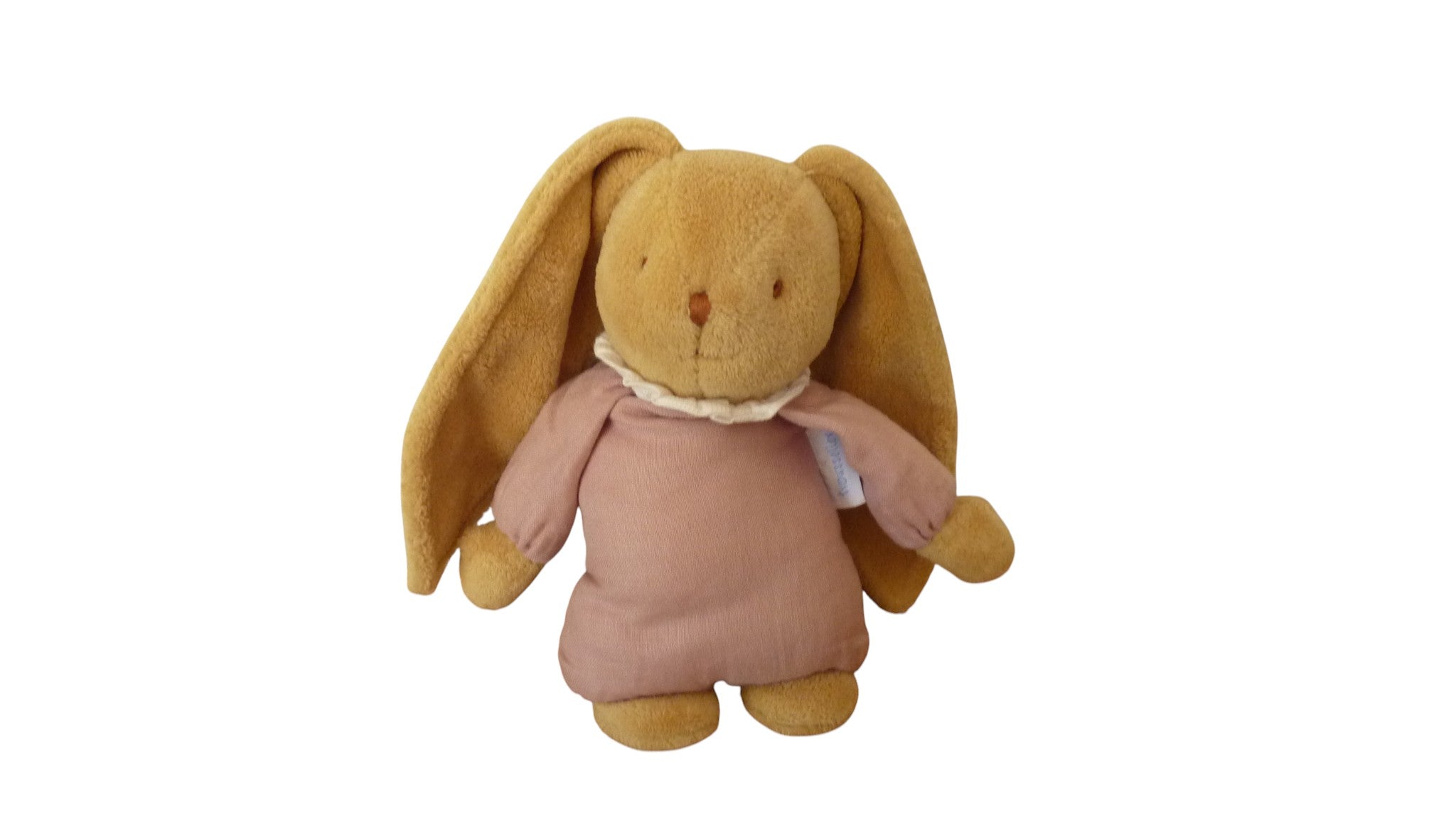 Peluche lapin musical marron rose - Trousselier 27 cm