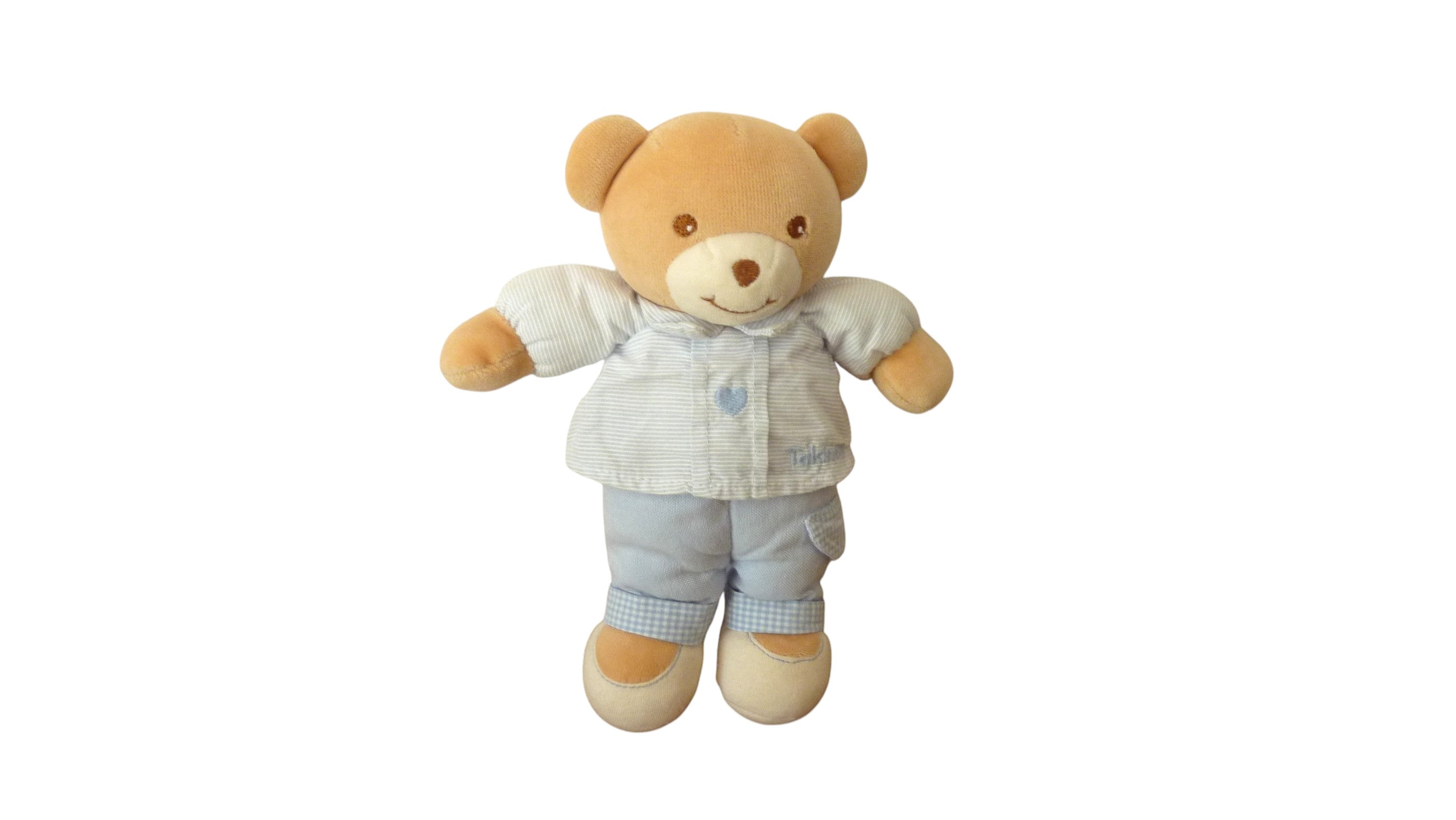 Peluche ours bleu - Takinou 24 cm