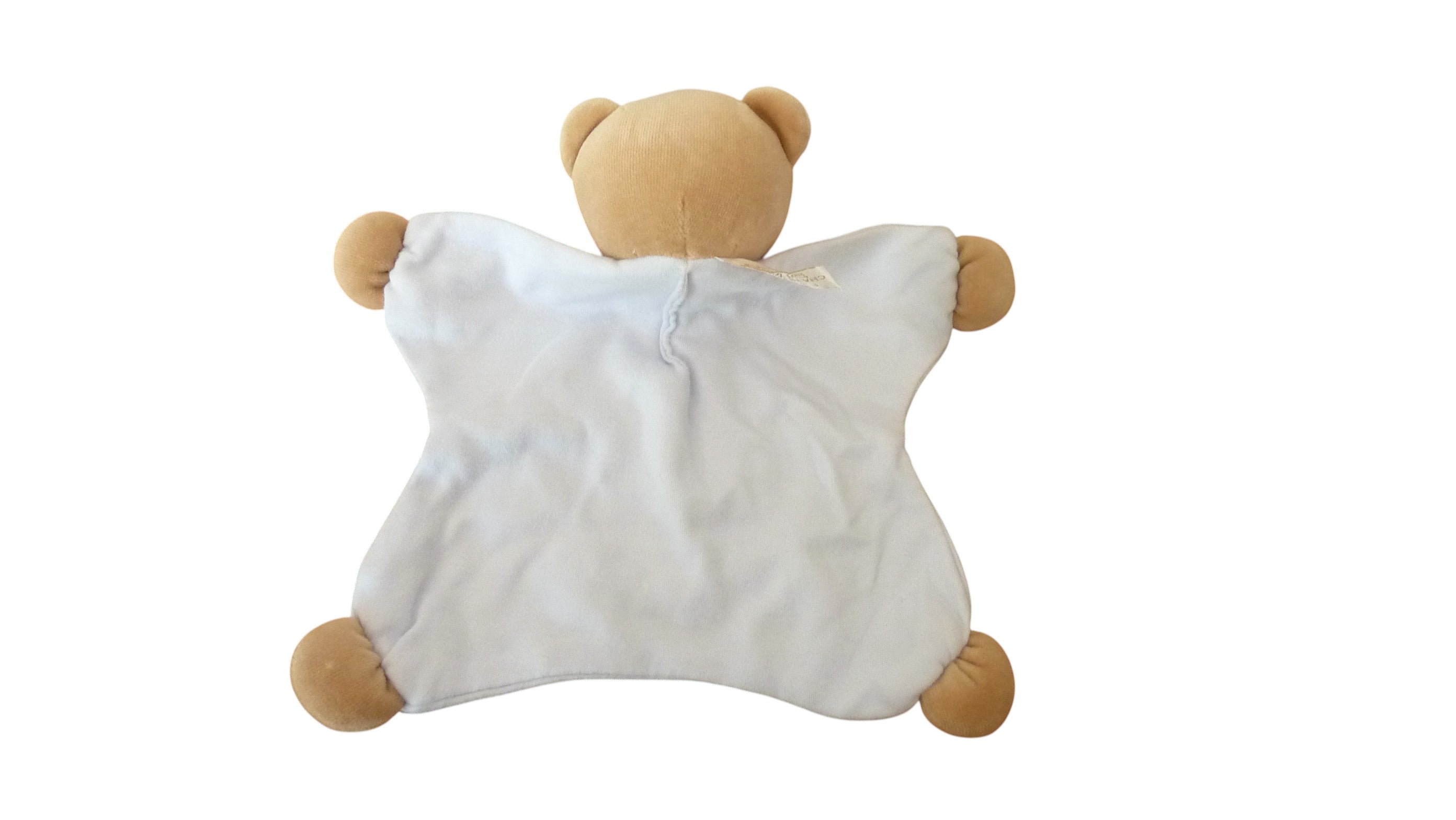 Doudou ours plat bleu - Tartine et Chocolat