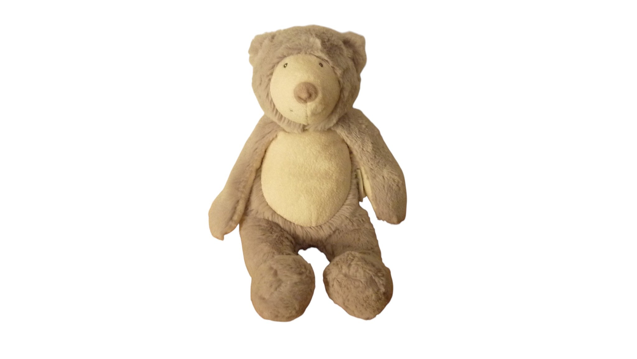 Peluche ours gris crème - La bande à Basile - Moulin Roty 34 cm