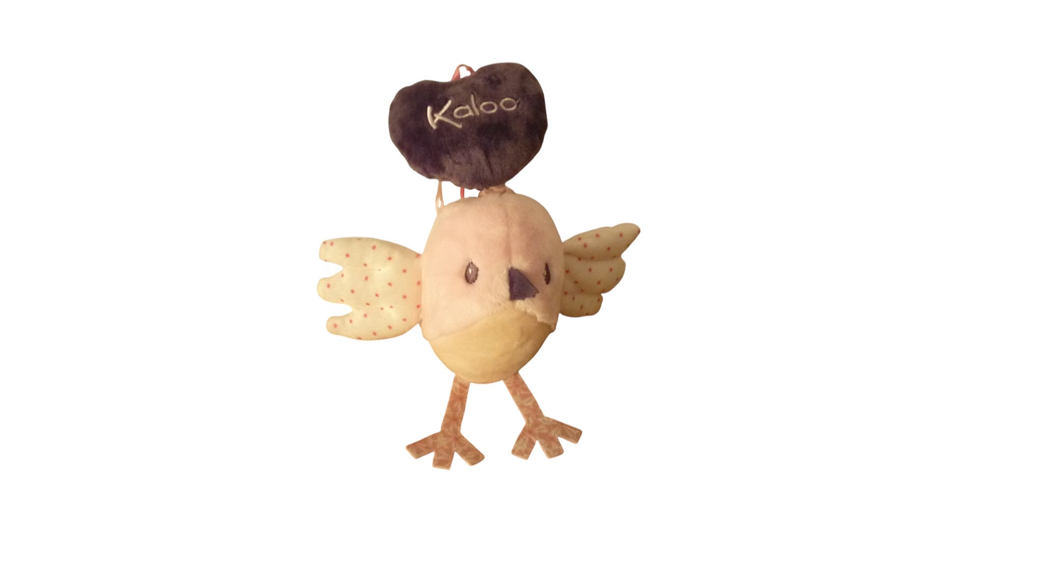 Peluche oiseau musical rose - Kaloo 17 cm