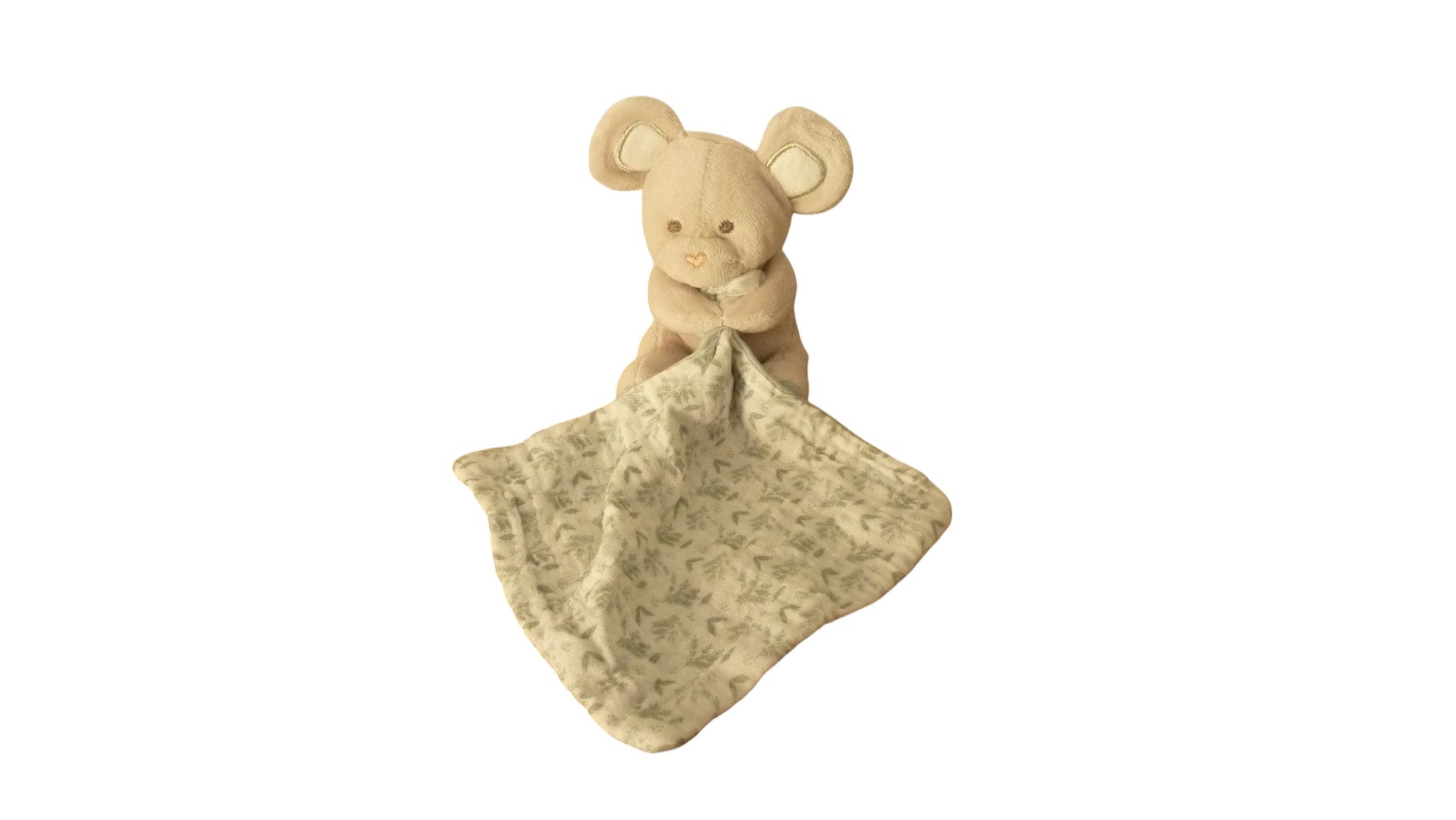 Peluche mouchoir souris gris vert - Les Botanic - DC3966 Doudou et Compagnie