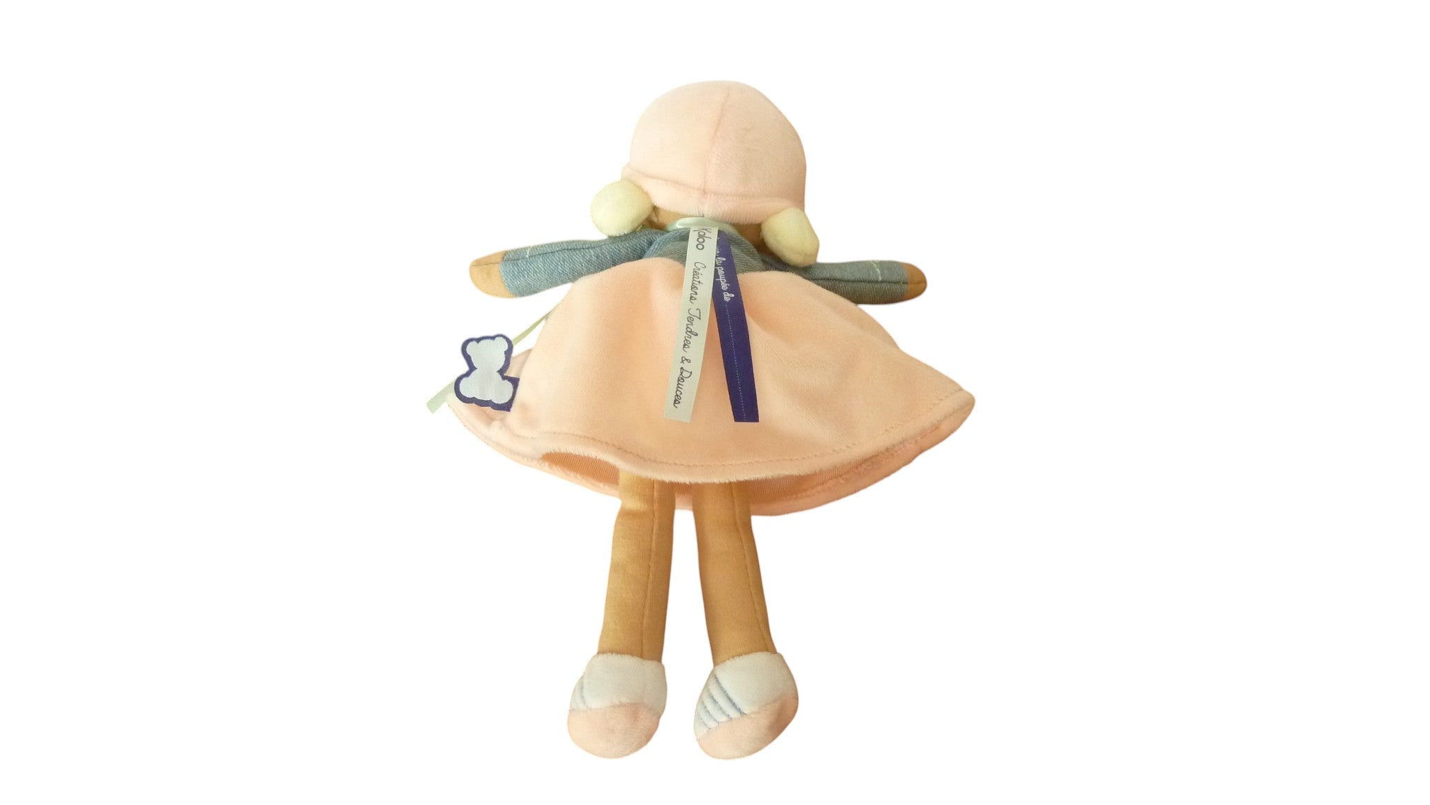 Peluche poupée Chloé saumon - Tendres et Douces - Kaloo 26 cm