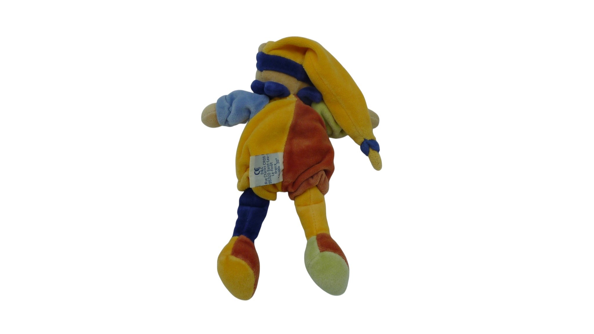 Peluche ours multicolore - Doudou et compagnie 24 cm