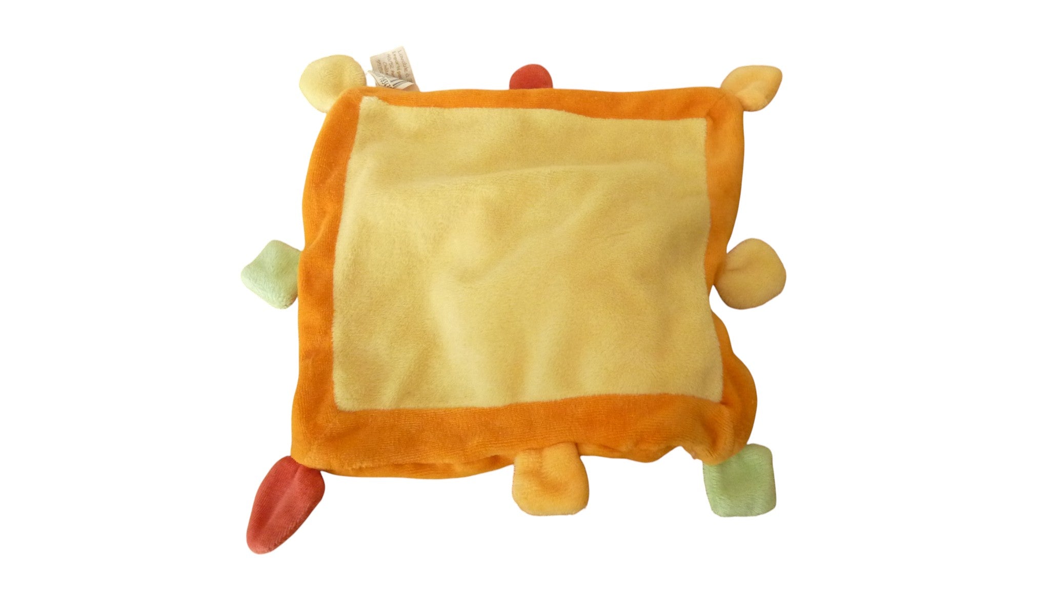 Peluche mouchoir ours orange - Baby'Nat